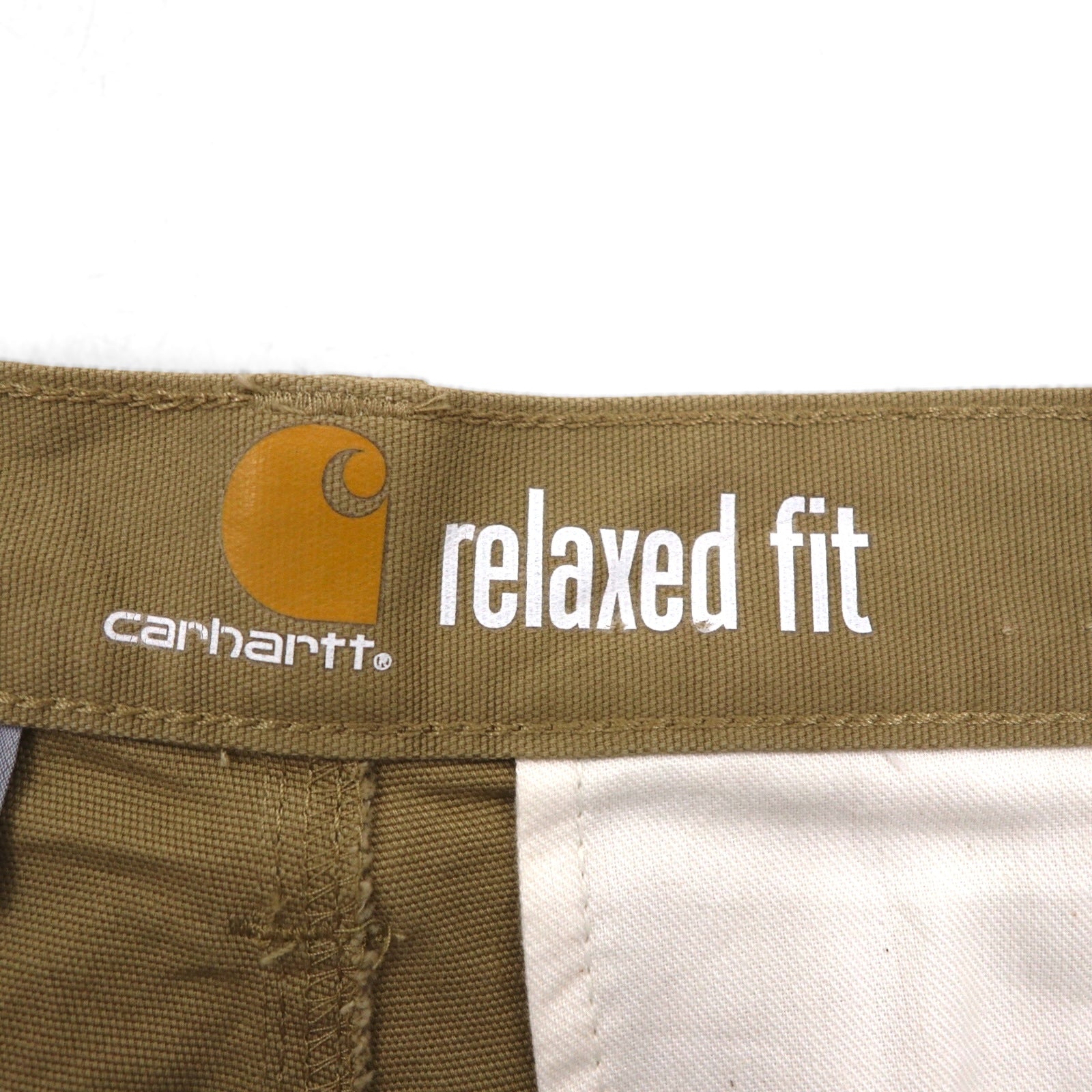 Carhartt Relaxed Fit Shorts Cargo Pant in tela Duck RUGGED FLEX Mezzi pantaloncini L Beige 103542