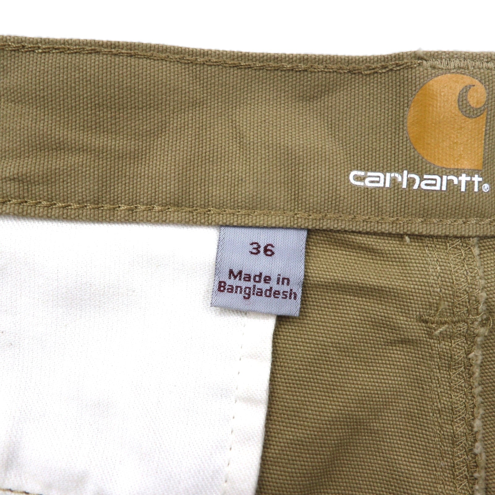 Carhartt Relaxed Fit Shorts Cargo Pant in tela Duck RUGGED FLEX Mezzi pantaloncini L Beige 103542