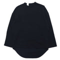 N.HOOLYWOOD T-shirt a manica lunga oversize S nero blu navy, design con inserti frontali e posteriori, a righe, 1202-CS14-031 Made in Japan
