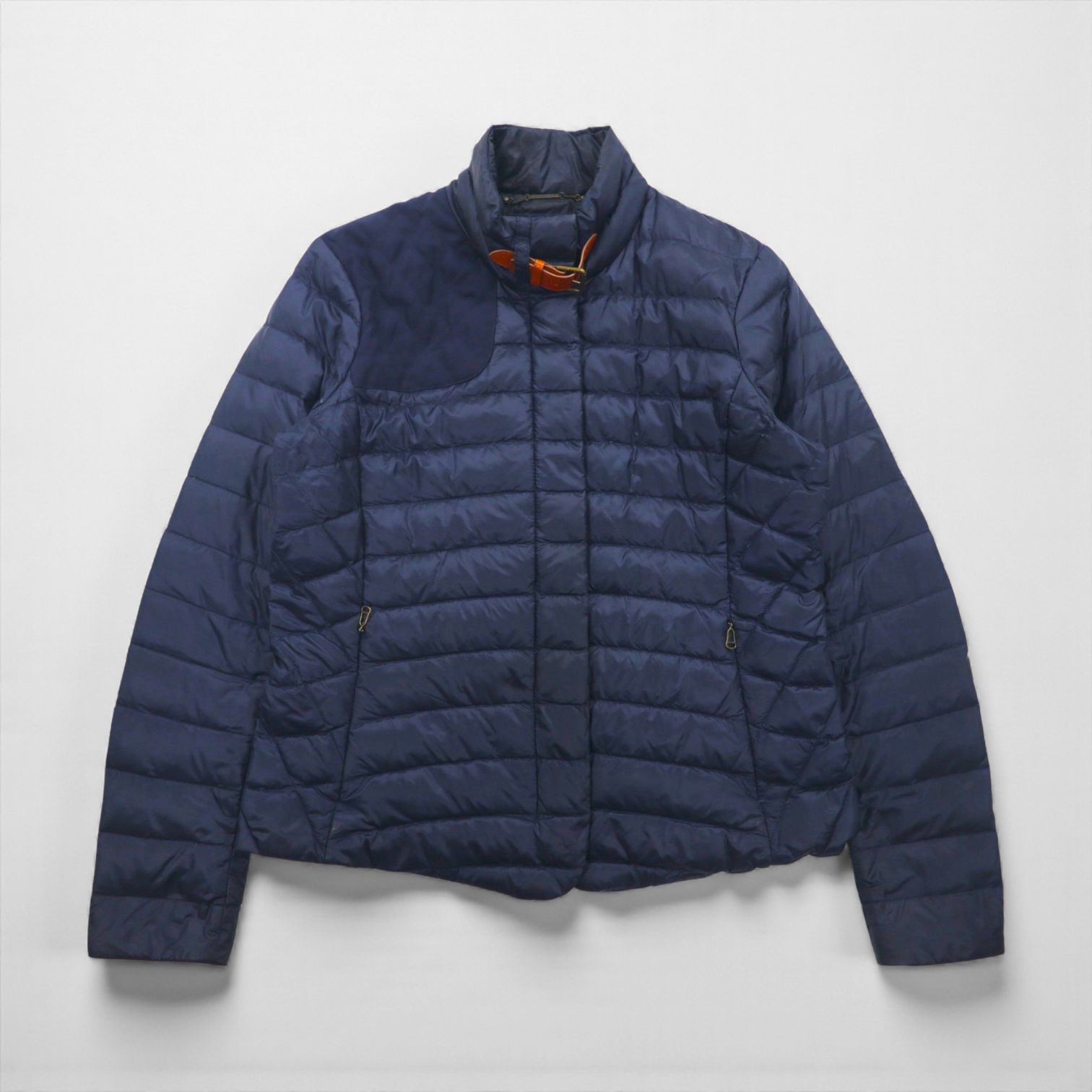 Ralph Lauren 90年代 キルティング ダウンジャケット XL ネイビー ナイロン チンストラップ