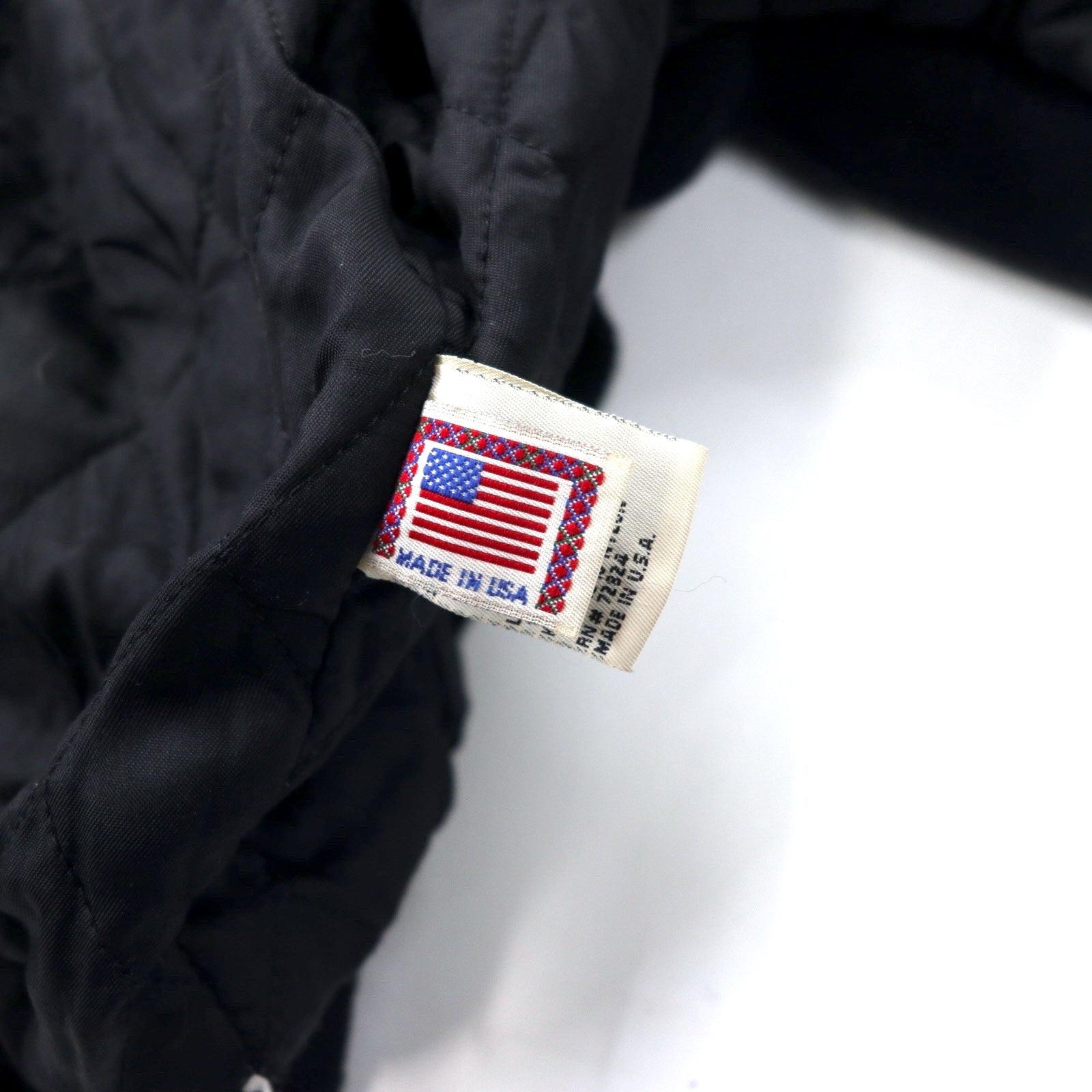Golden Bear USA Maniche in pelle Stadyun XL Nero Lana The 5th AVENUE Ricamo posteriore