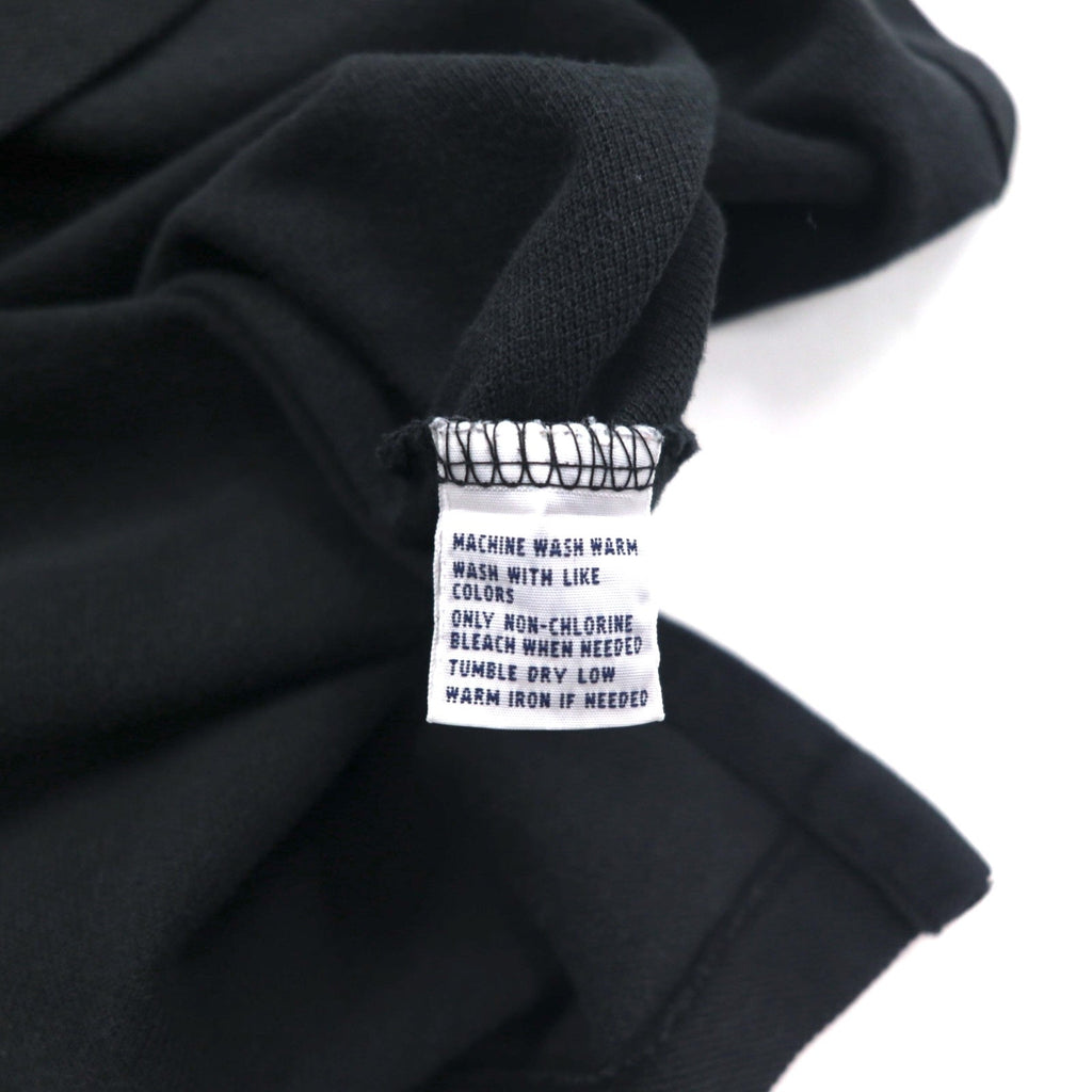 Polo by Ralph Lauren anni '90 CUSTOM FIT Polo 2XL nera a nido d'ape con piccolo ricamo pony