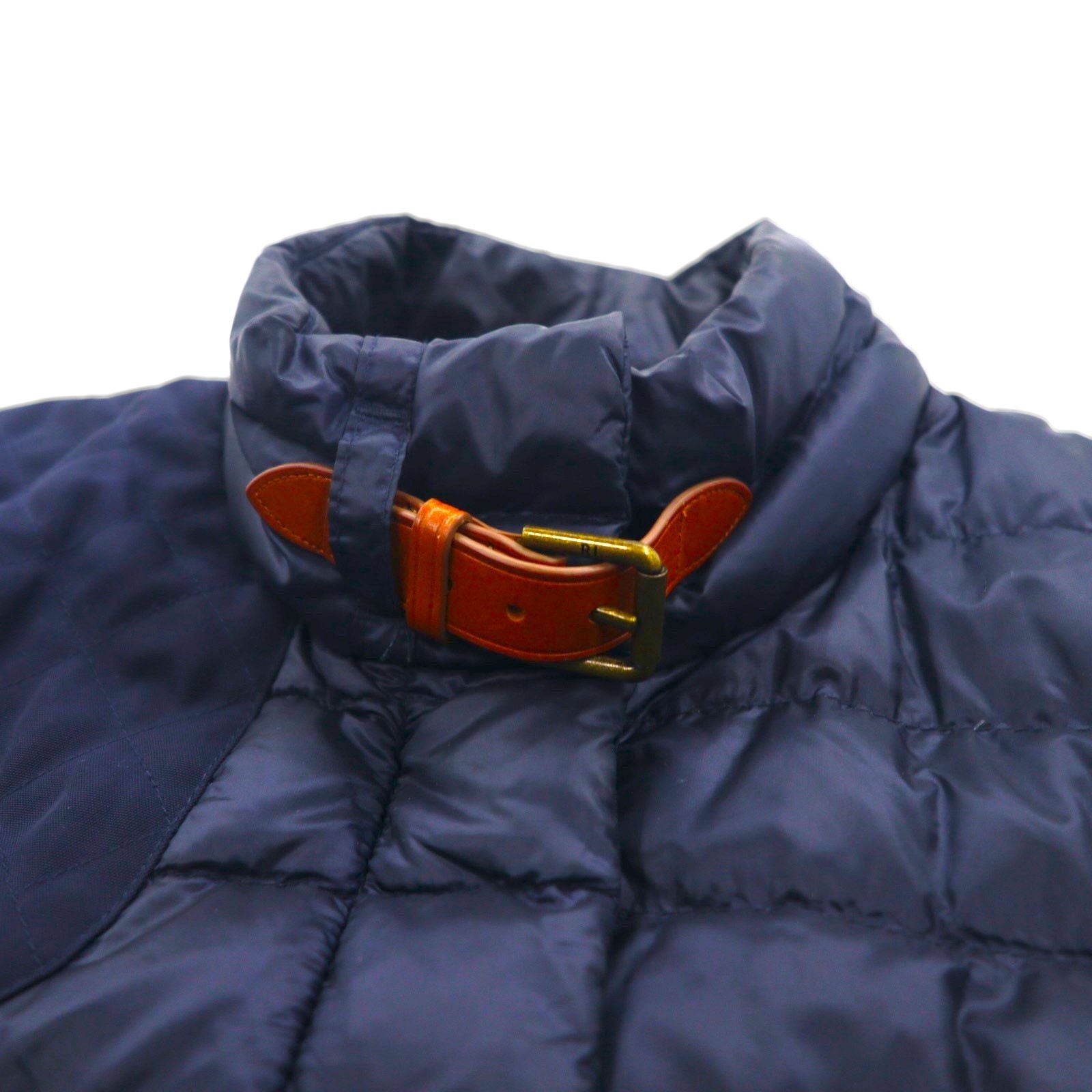 Ralph Lauren 90年代 キルティング ダウンジャケット XL ネイビー ナイロン チンストラップ