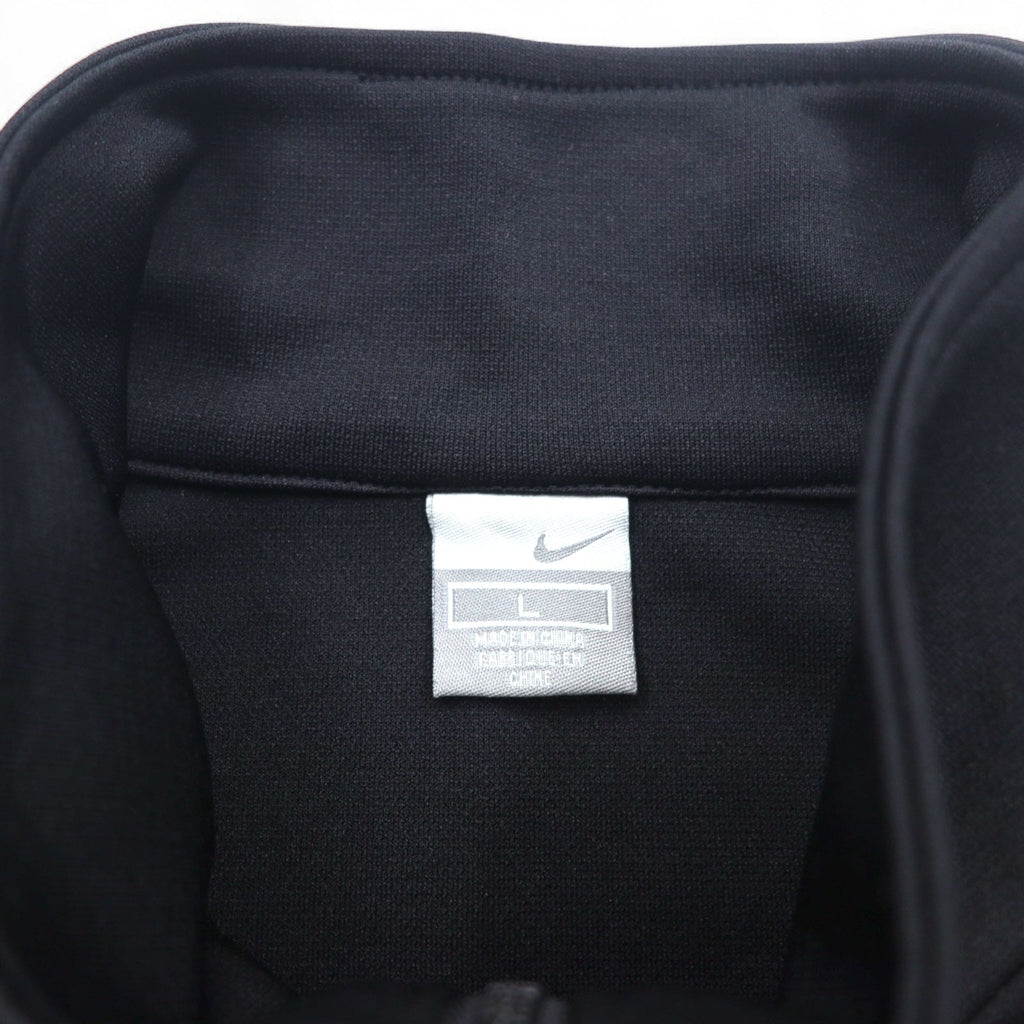 NIKE 00年代 トラックジャケット セットアップジャージ L ブラック レッド スウォッシュ