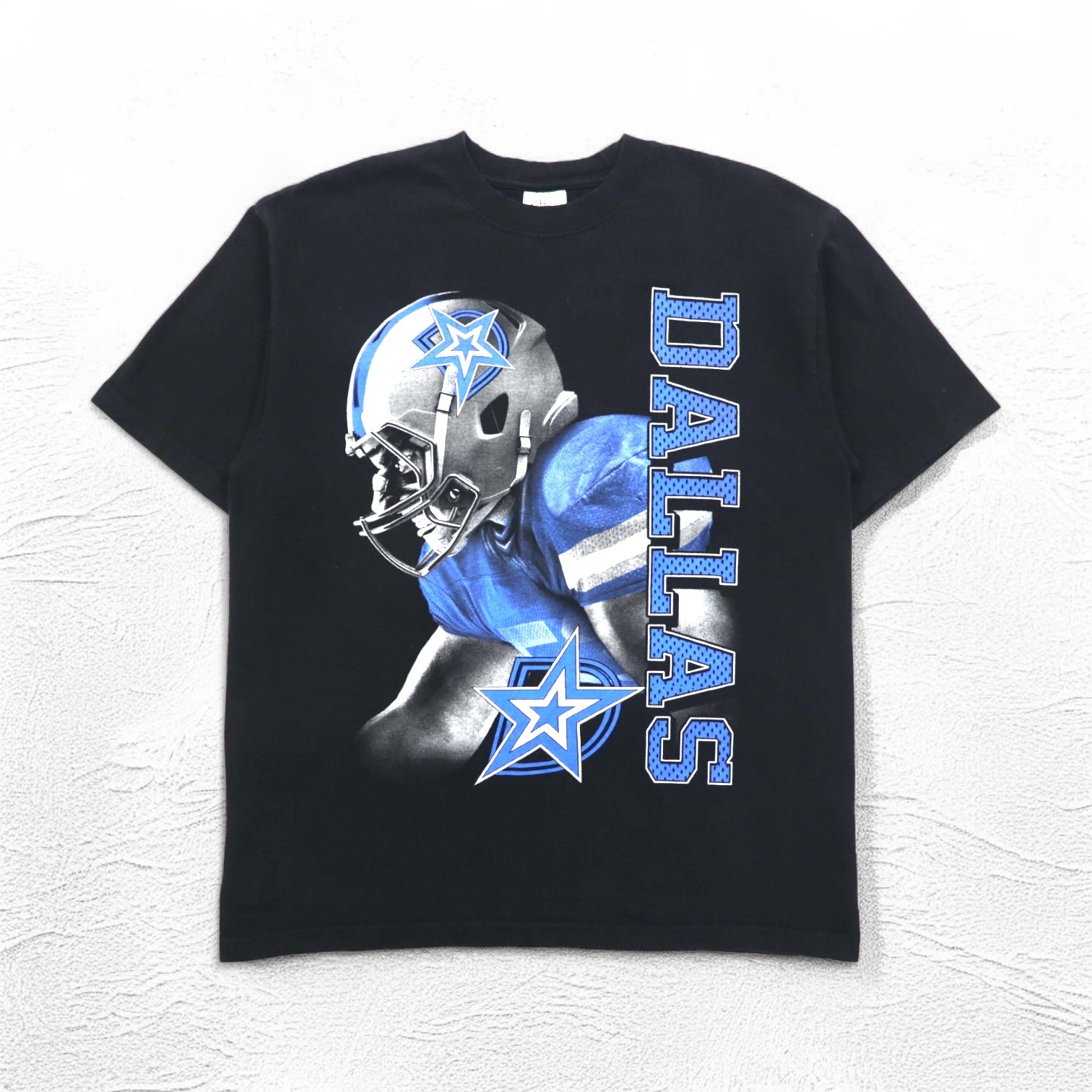 Maglietta SHAKA WEAR USA COTTON heavy-weight XL nera NFL DALLAS COWBOYS