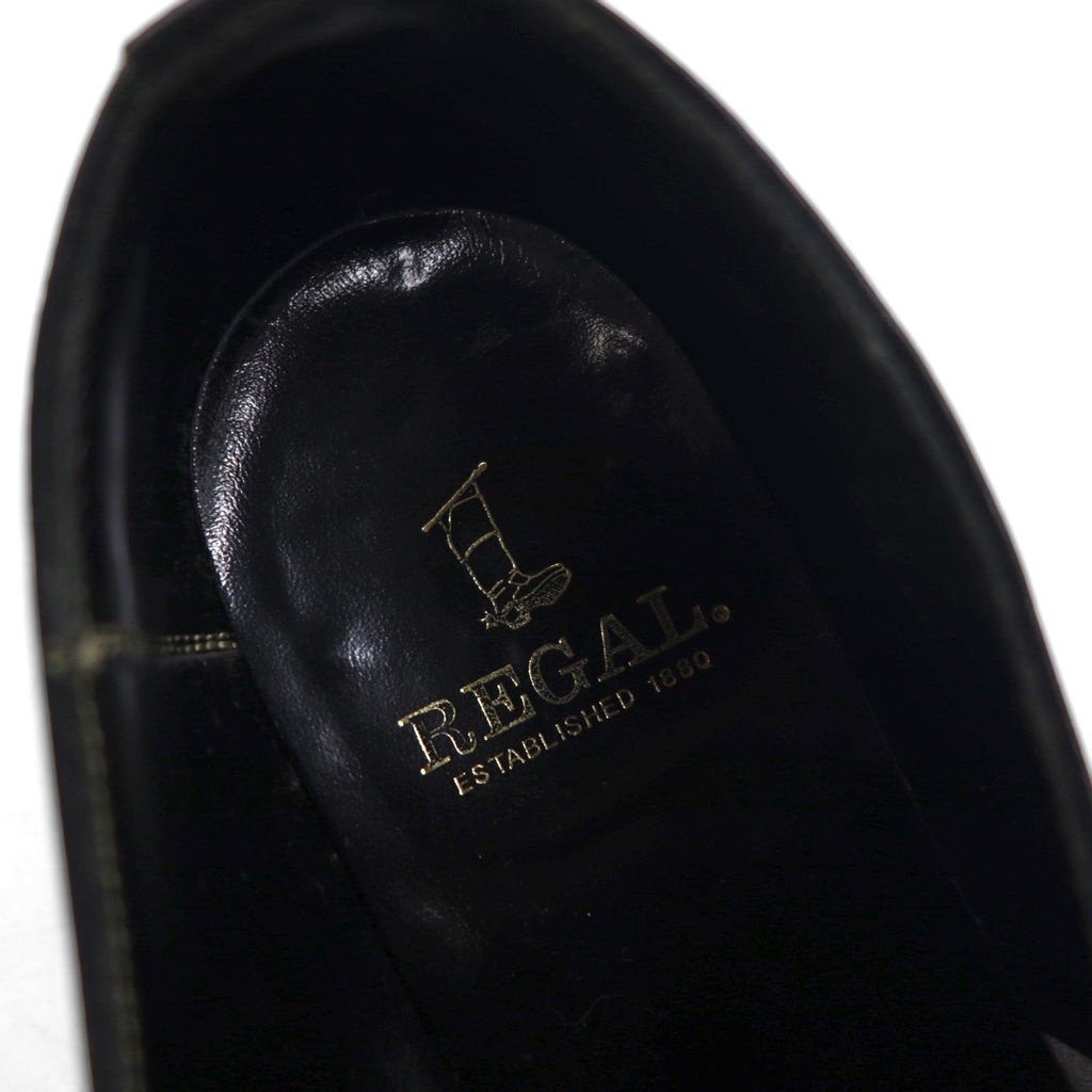 Scarpe eleganti Monkstrap REGAL 26 cm nere in pelle goffrata 2321 Prodotto in Giappone