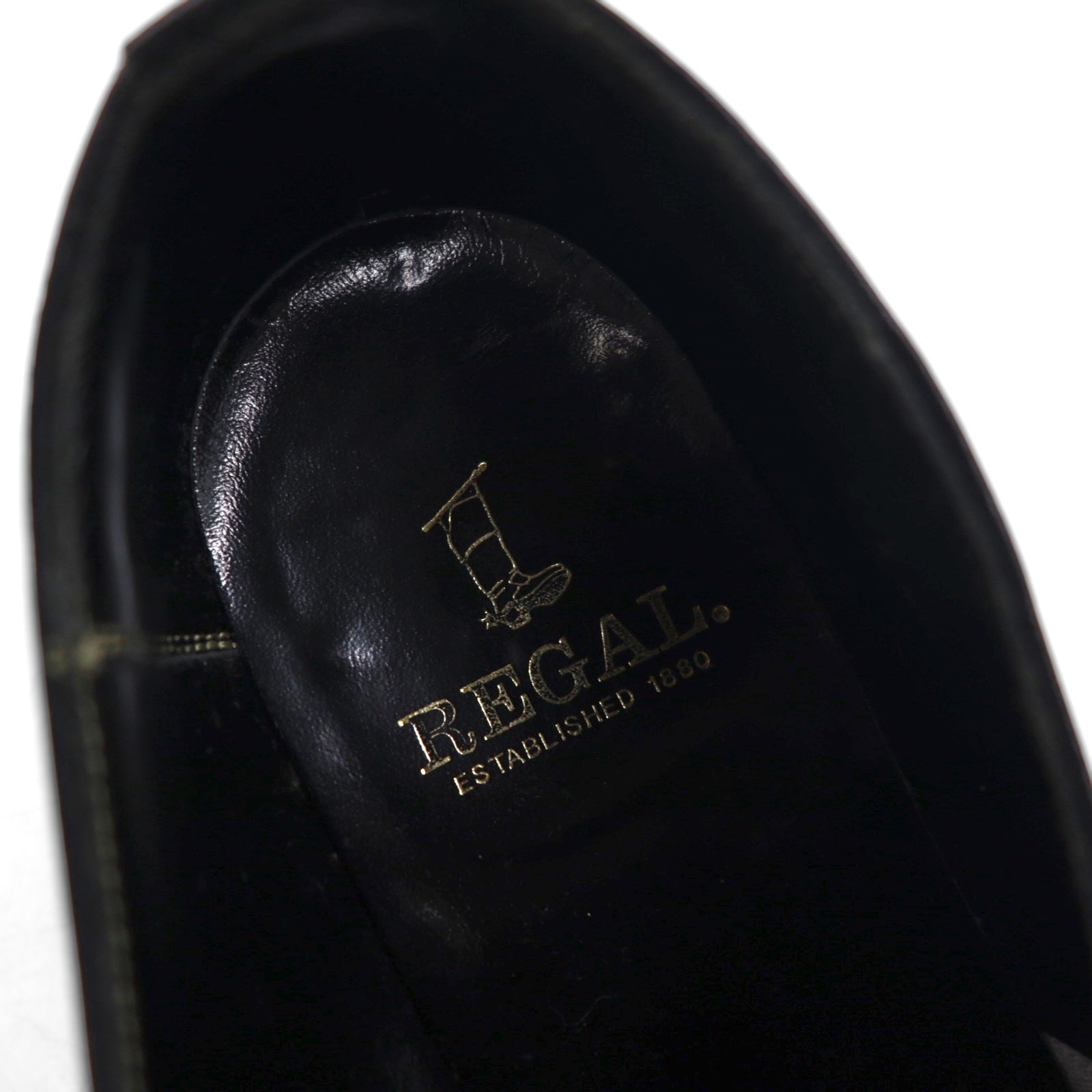 Scarpe eleganti Monkstrap REGAL 26 cm nere in pelle goffrata 2321 Prodotto in Giappone