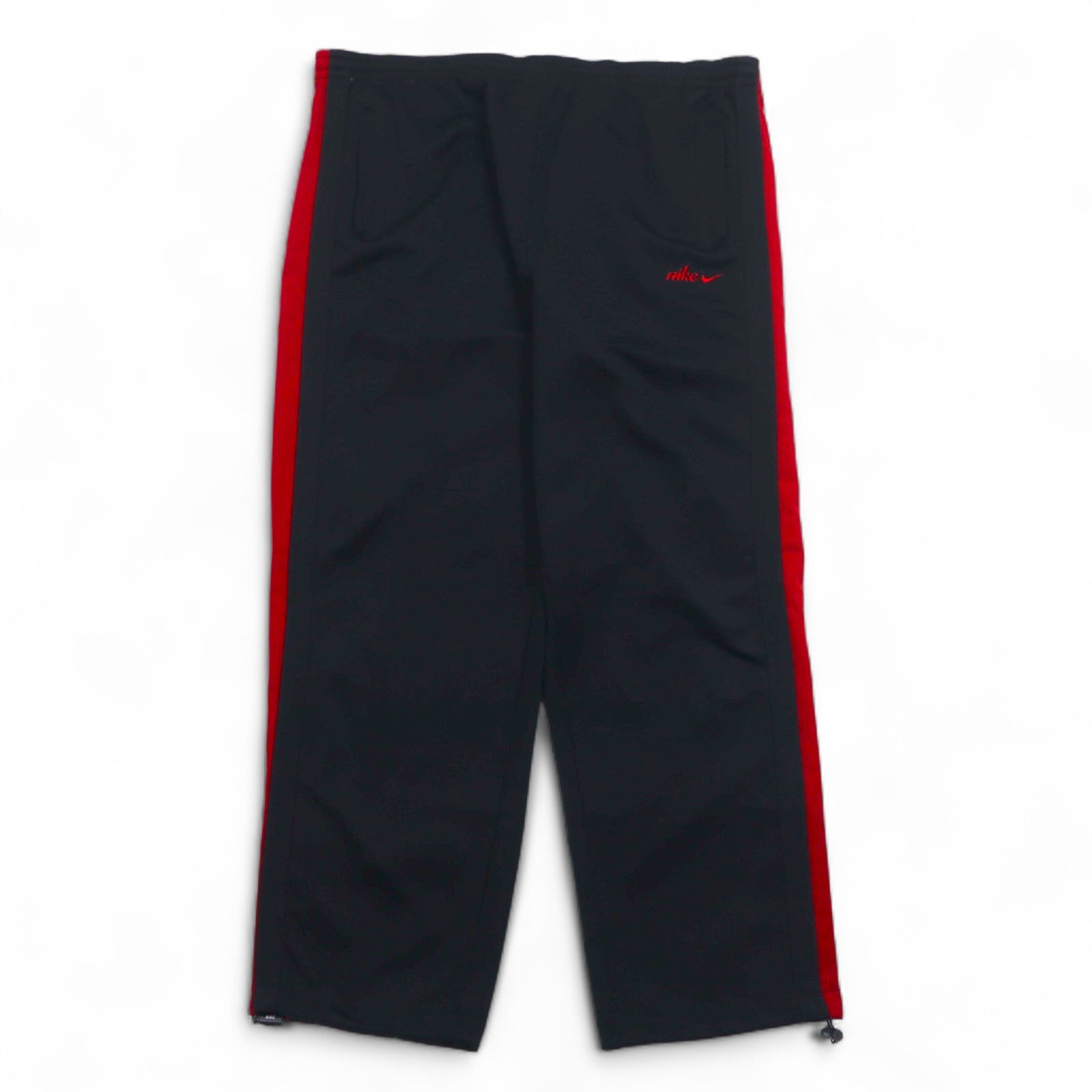 NIKE 00年代 トラックジャケット セットアップジャージ L ブラック レッド スウォッシュ