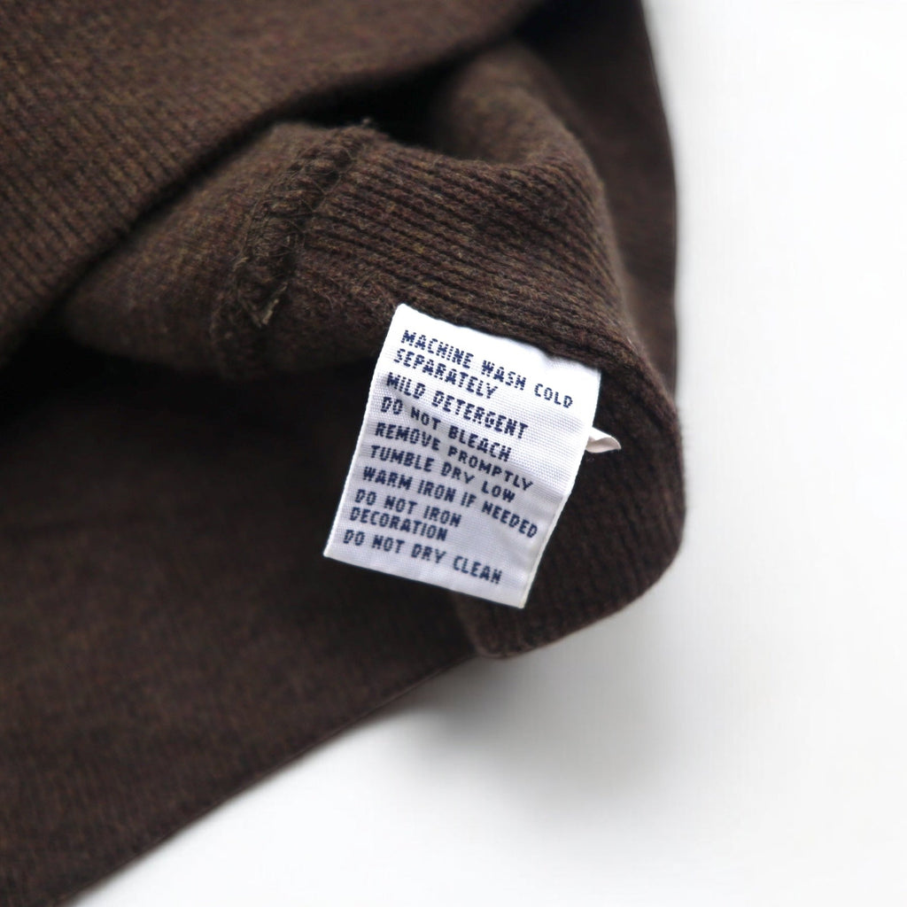 Polo by Ralph Lauren maglione con colletto a scialle e toppe sui gomiti, taglia XL, marrone, con ricamo piccolo pony