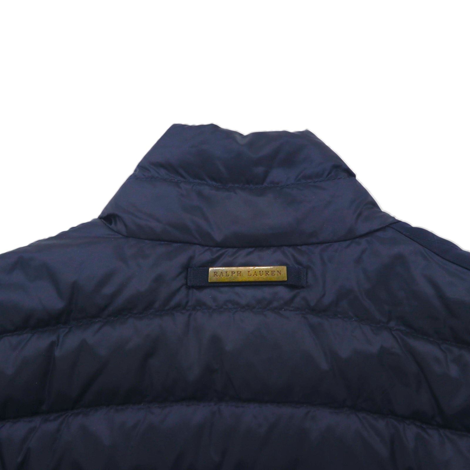 Ralph Lauren 90年代 キルティング ダウンジャケット XL ネイビー ナイロン チンストラップ
