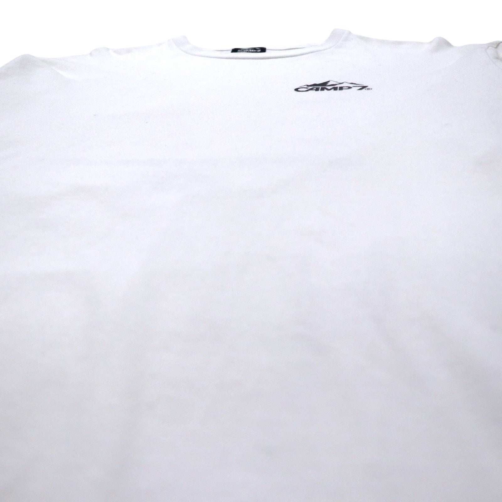 CAMP7 ロングスリーブTシャツ ロンT L ホワイト ロゴ プリント コットン