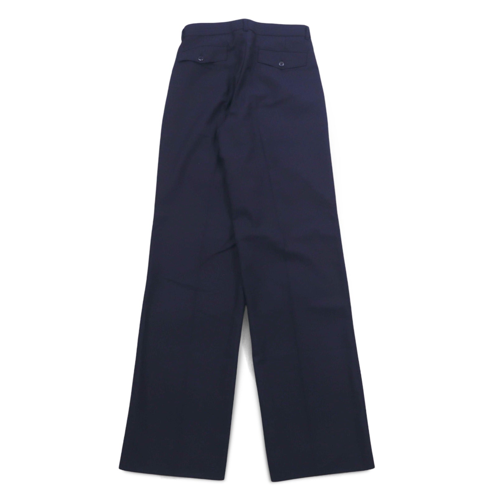 Vintage anni '70 Made in Japan Pantaloni ELISIAN anni '70 Pantaloni a pieghe taglia S Colore navy a righe YZIP Nuovo con etichetta