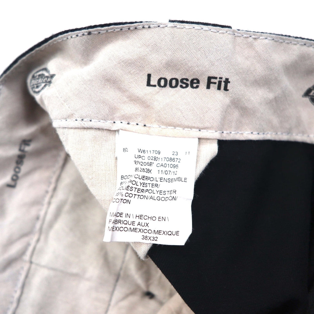 Dickies Pantaloni da lavoro Loose Fit Double Knee Chino XL neri LOOSE FIT 85283BK Fabbricato in Messico