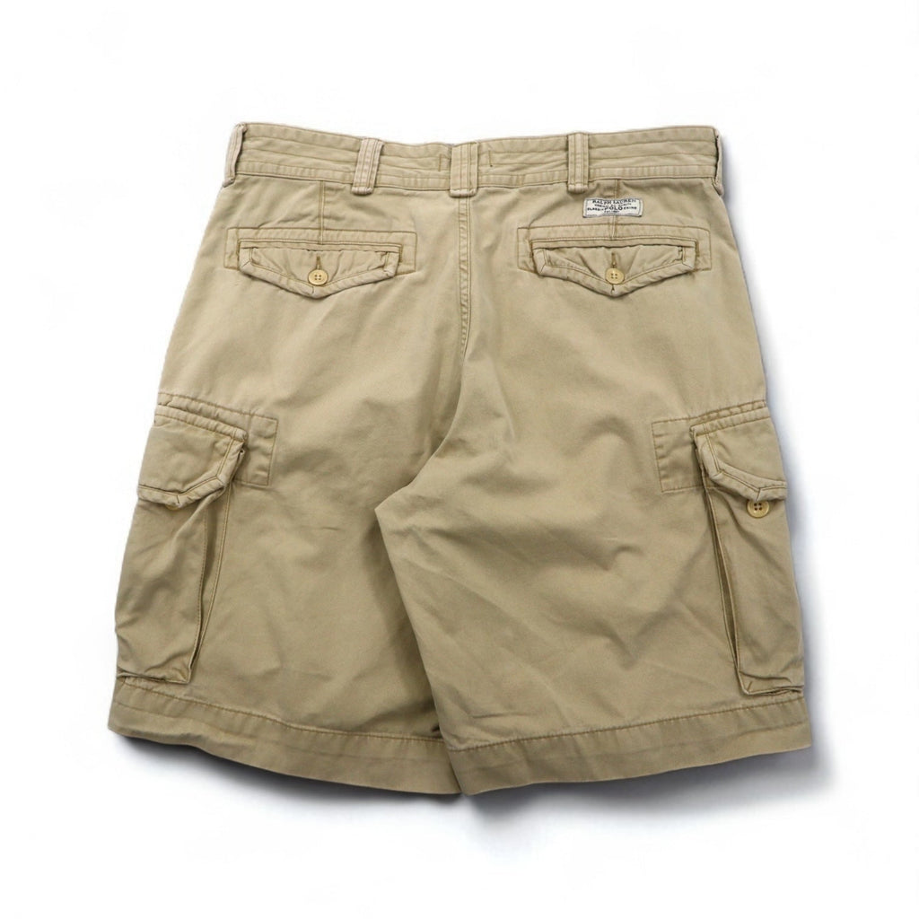 POLO RALPH LAUREN ポロチノ バギー ショート カーゴパンツ ハーフパンツ L ベージュ コットン