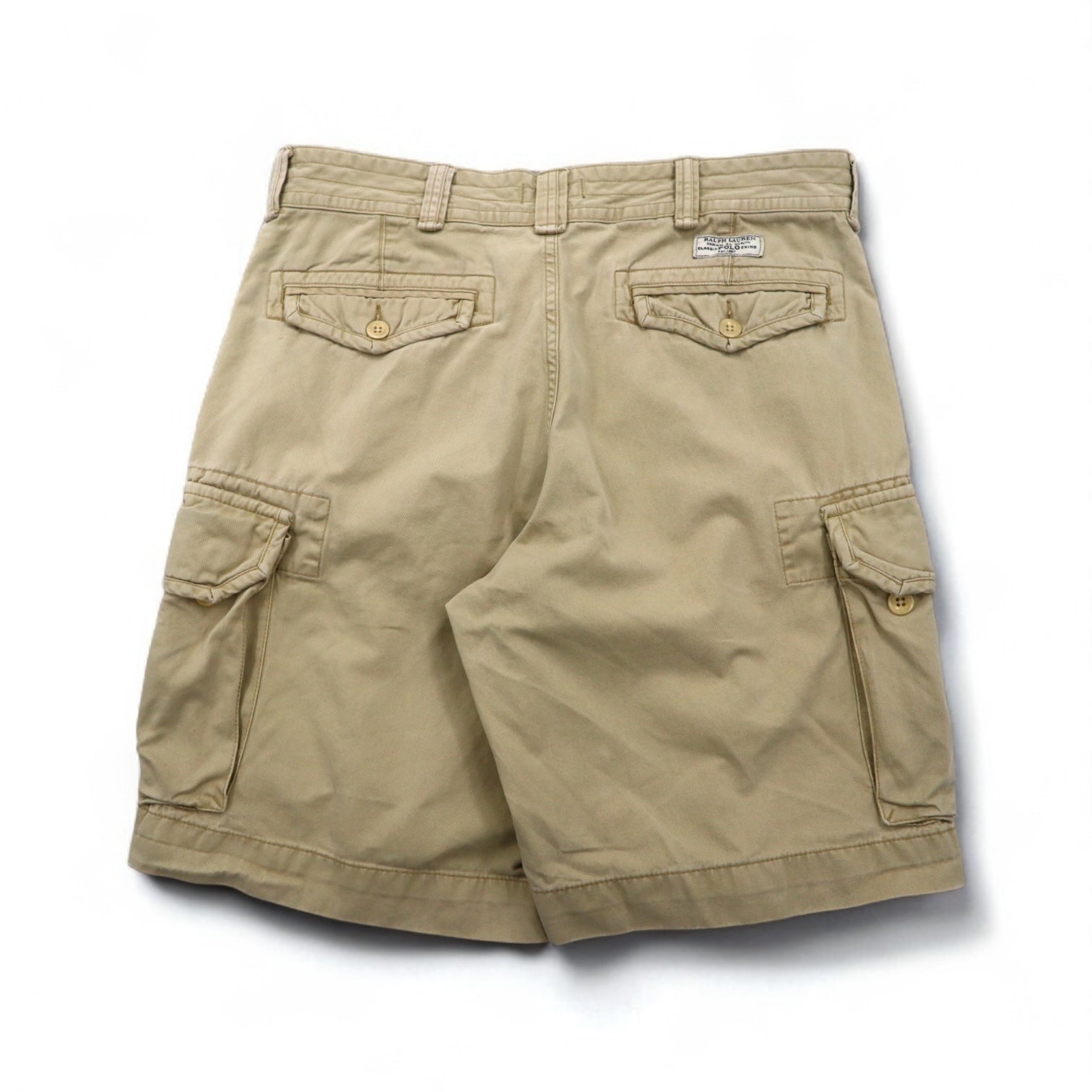 POLO RALPH LAUREN ポロチノ バギー ショート カーゴパンツ ハーフパンツ L ベージュ コットン