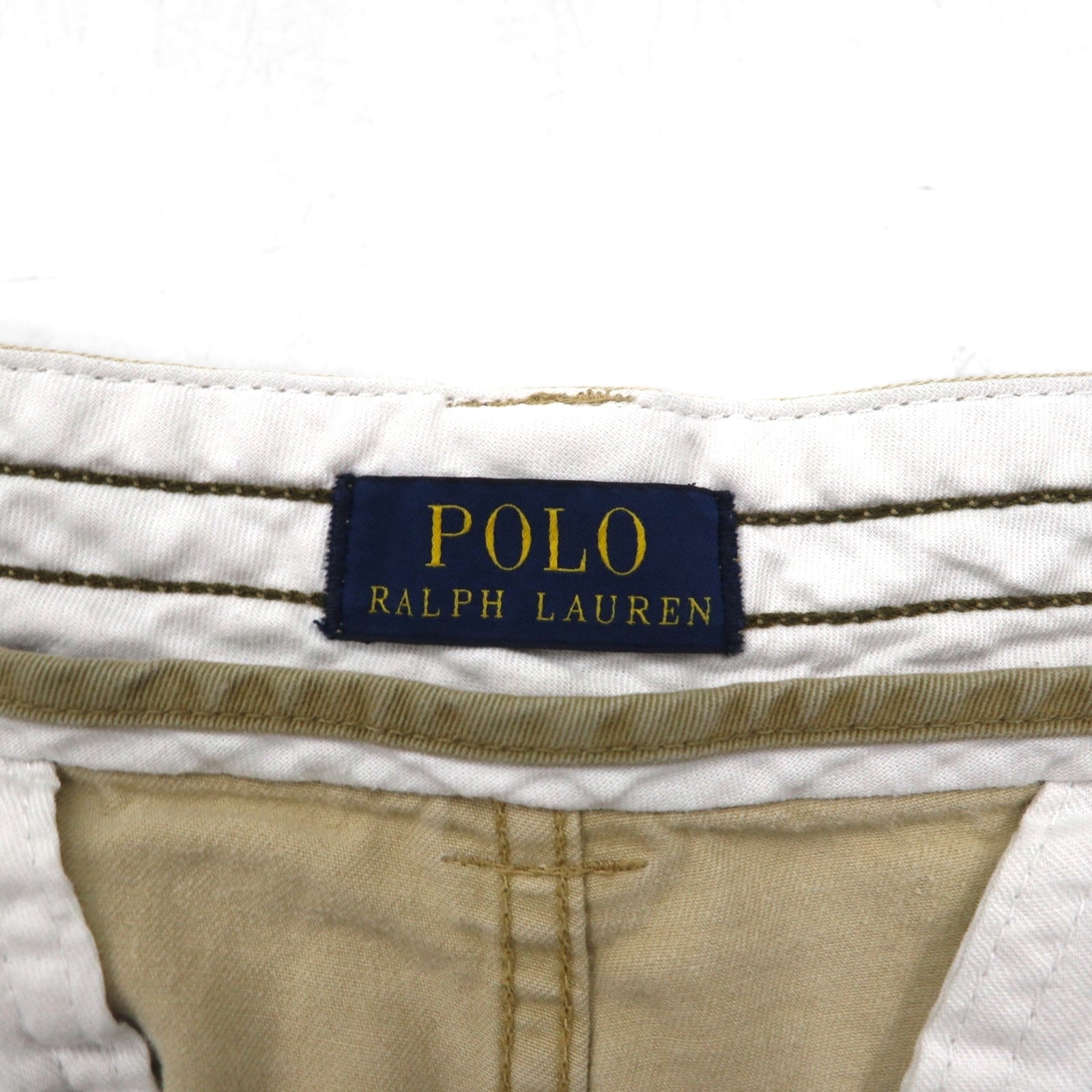 POLO RALPH LAUREN ポロチノ バギー ショート カーゴパンツ ハーフパンツ L ベージュ コットン