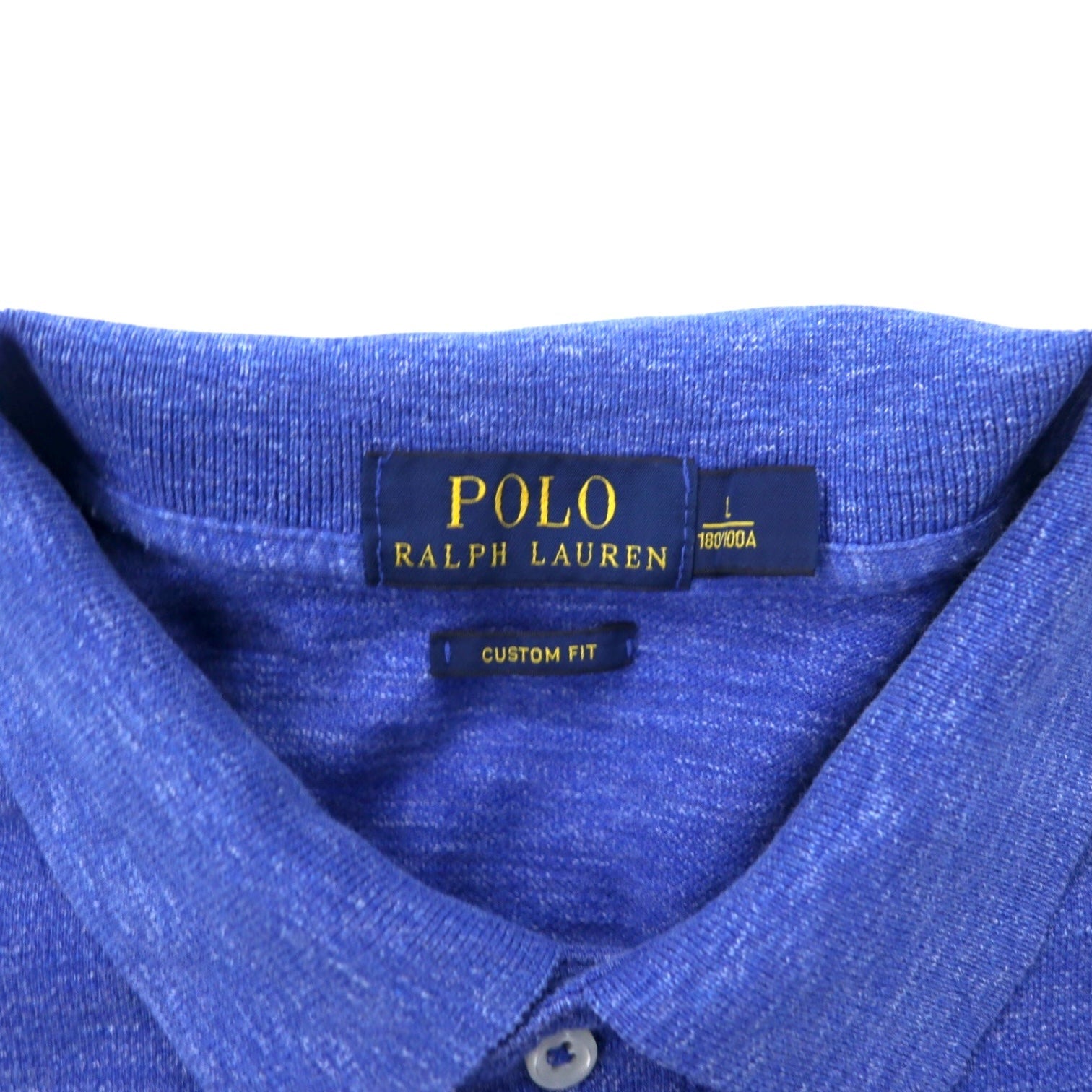 POLO RALPH LAUREN Polo L blu cotone piccolo ricamo pony