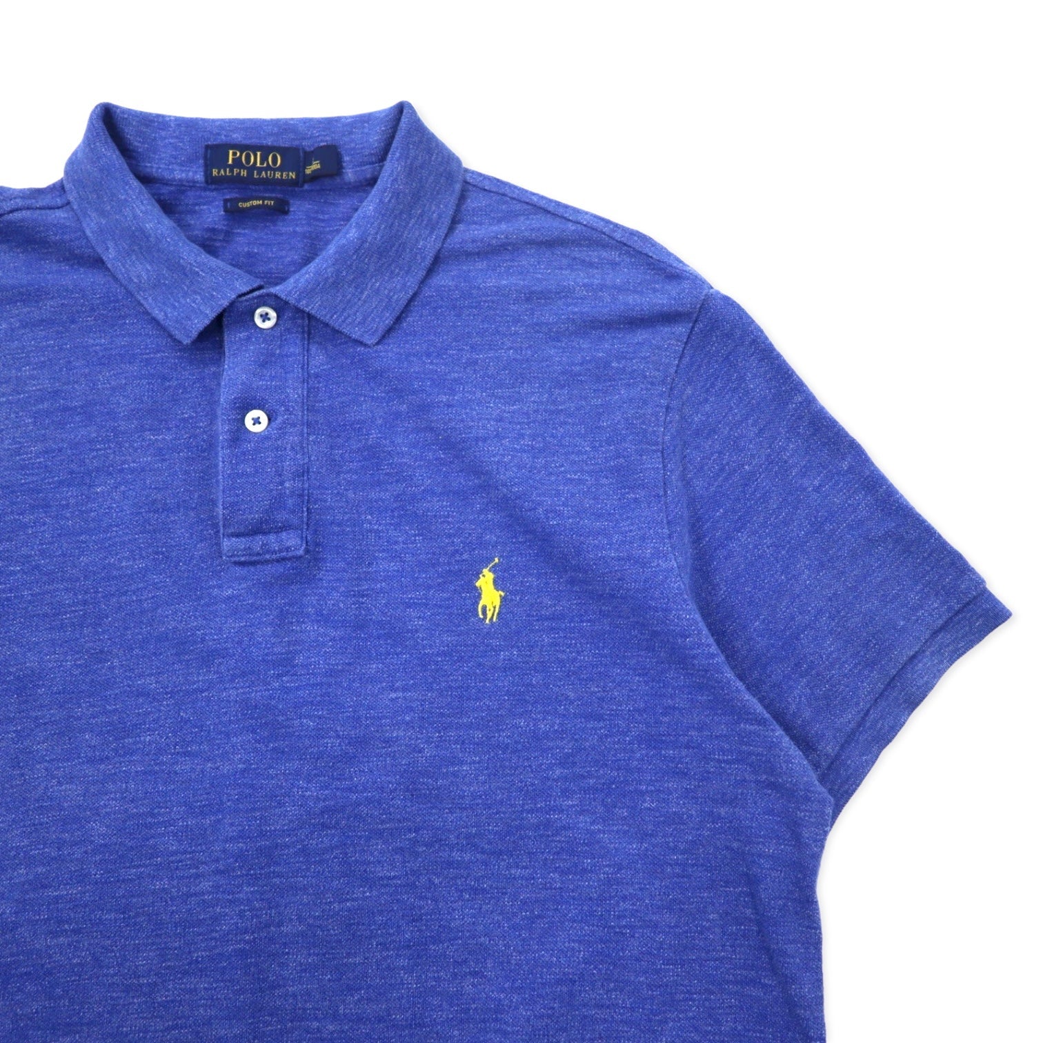 POLO RALPH LAUREN Polo L blu cotone piccolo ricamo pony