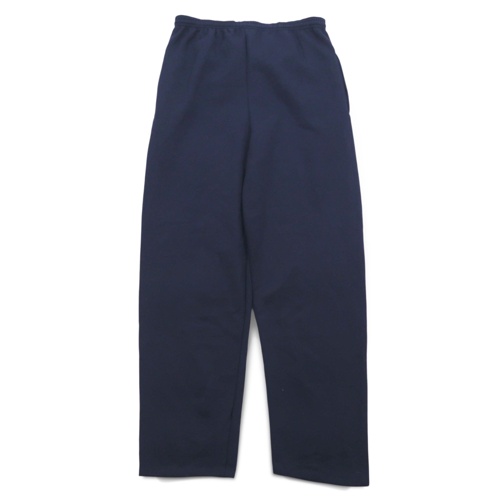 Champion Pantaloni della tuta L Blu navy Cotone interno felpato Etichetta a barra Fabbricati in Honduras