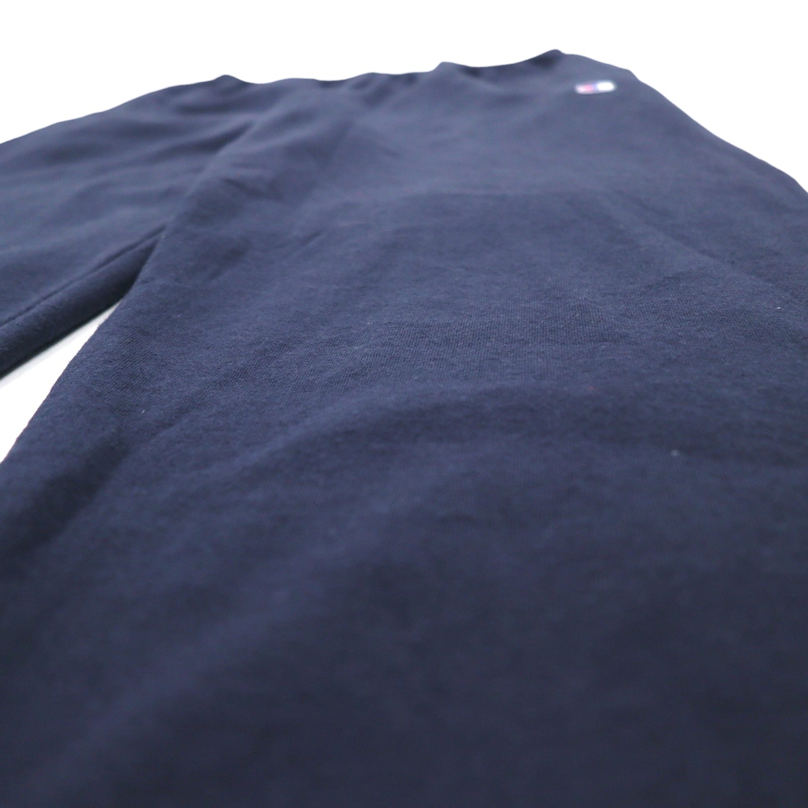 Champion Pantaloni della tuta L Blu navy Cotone interno felpato Etichetta a barra Fabbricati in Honduras