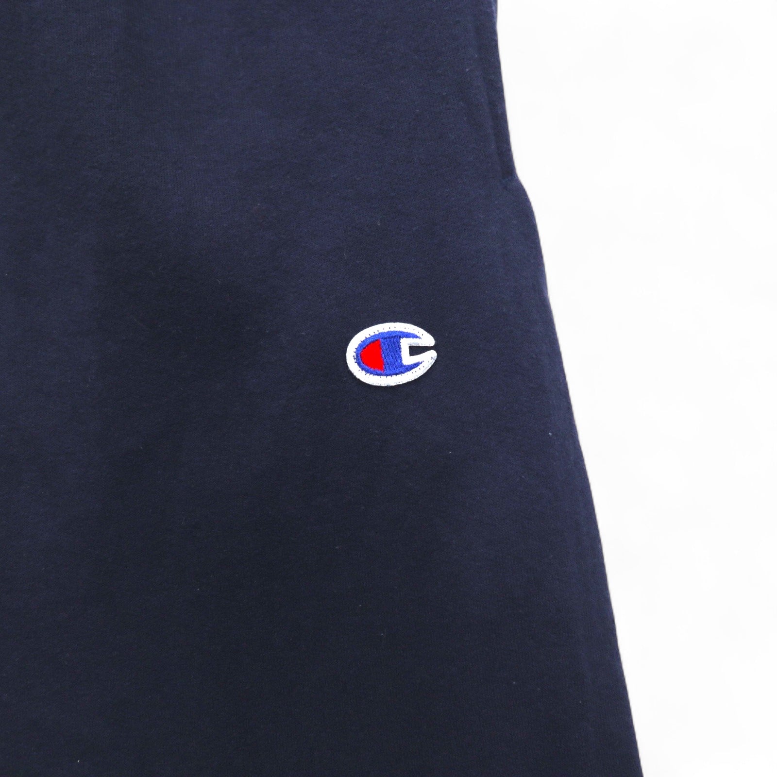 Champion Pantaloni della tuta L Blu navy Cotone interno felpato Etichetta a barra Fabbricati in Honduras