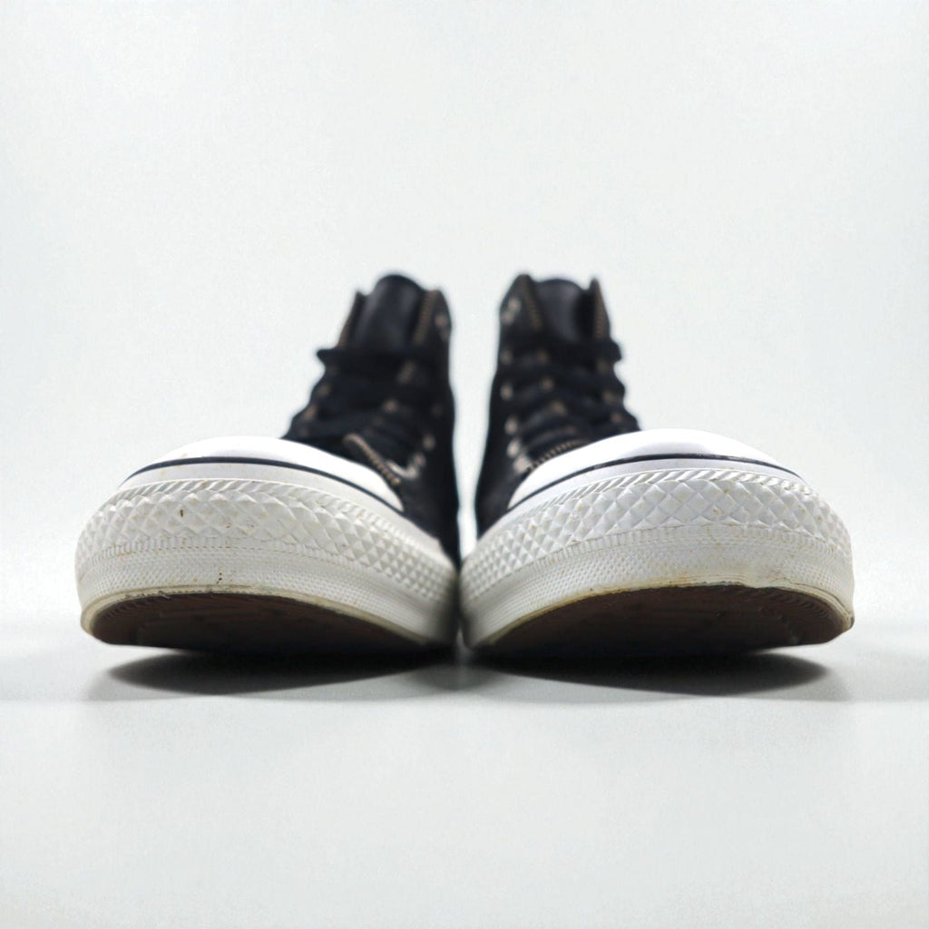CONVERSE オールスター ジップ ハイ レザー All Star Leather Zip Hi ハイカットスニーカー 28cm ジップデザイン