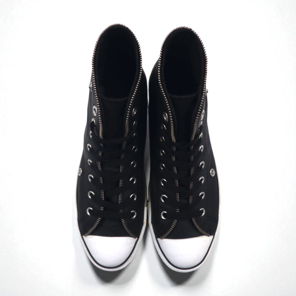 CONVERSE オールスター ジップ ハイ レザー All Star Leather Zip Hi ハイカットスニーカー 28cm ジップデザイン