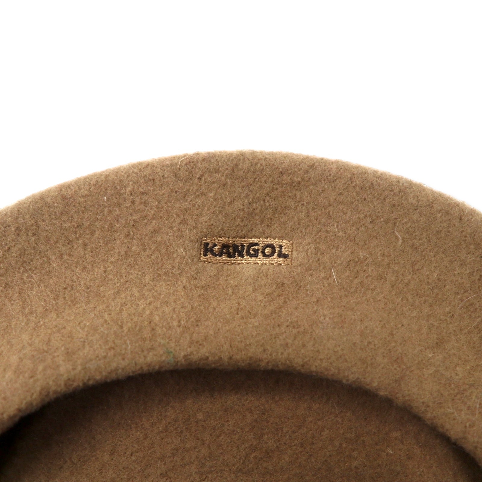 KANGOL Berretto ONE Beige Lana Logo ricamato MODFLAINE Articolo non usato