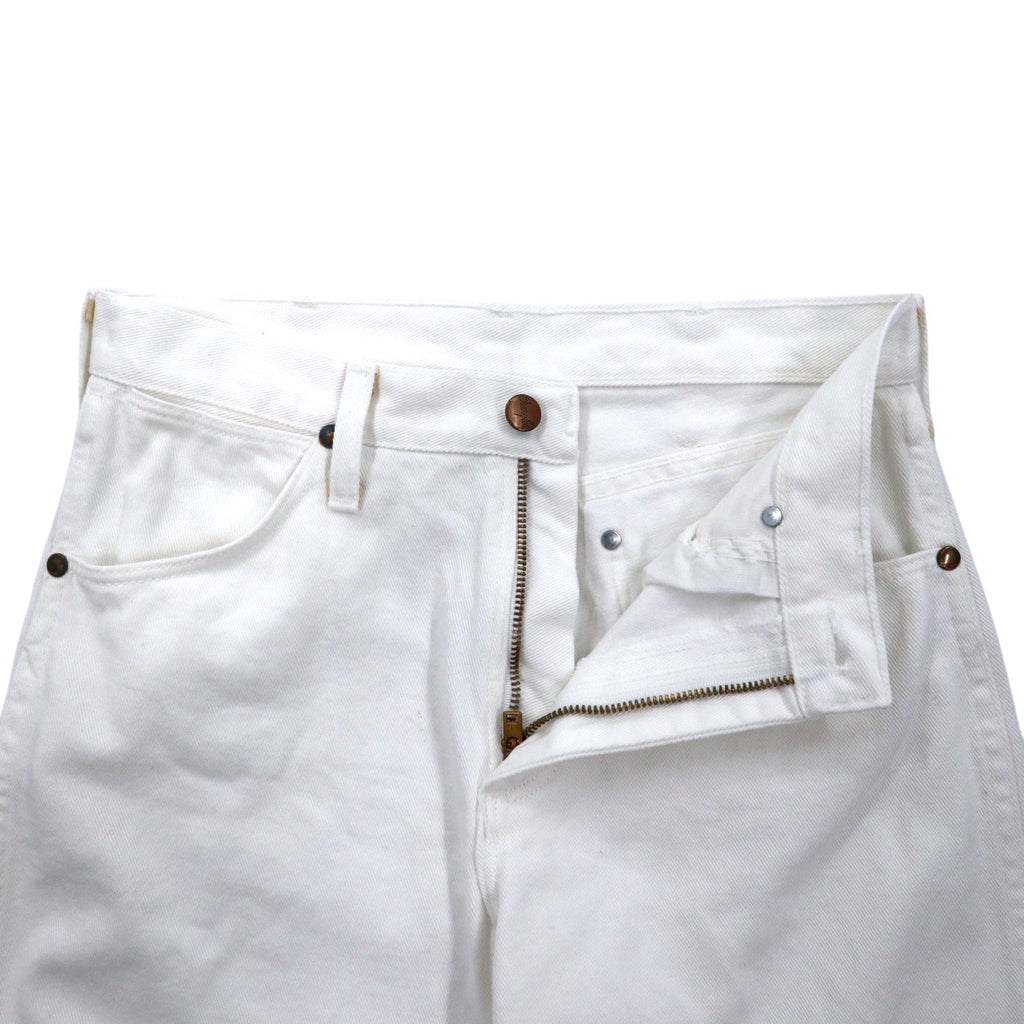 Wrangler anni '90, made in USA, jeans in denim bianco, taglia 28, cotone 13MWZWI