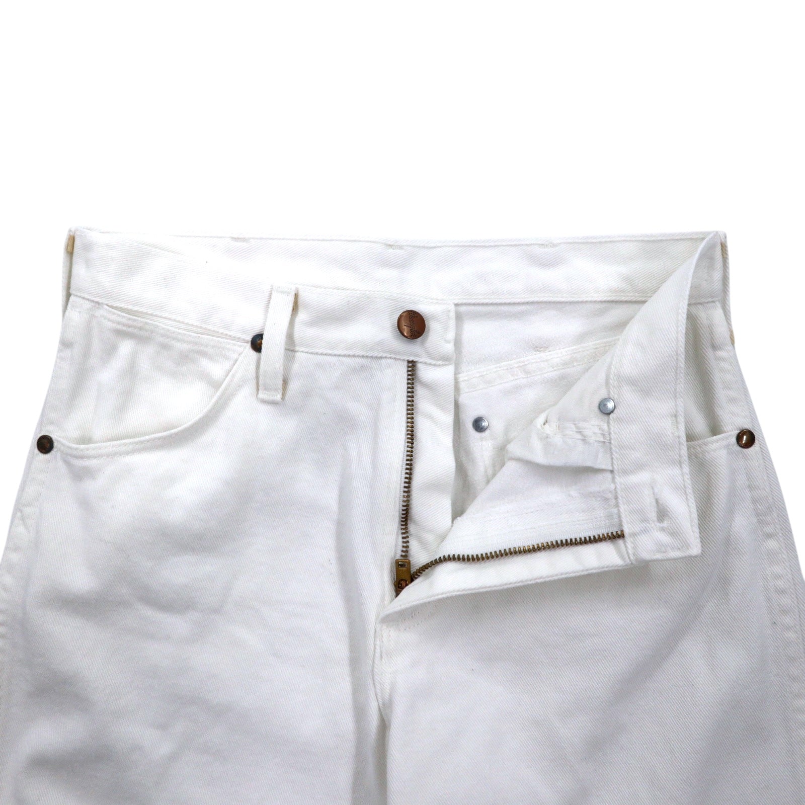 Wrangler anni '90, made in USA, jeans in denim bianco, taglia 28, cotone 13MWZWI