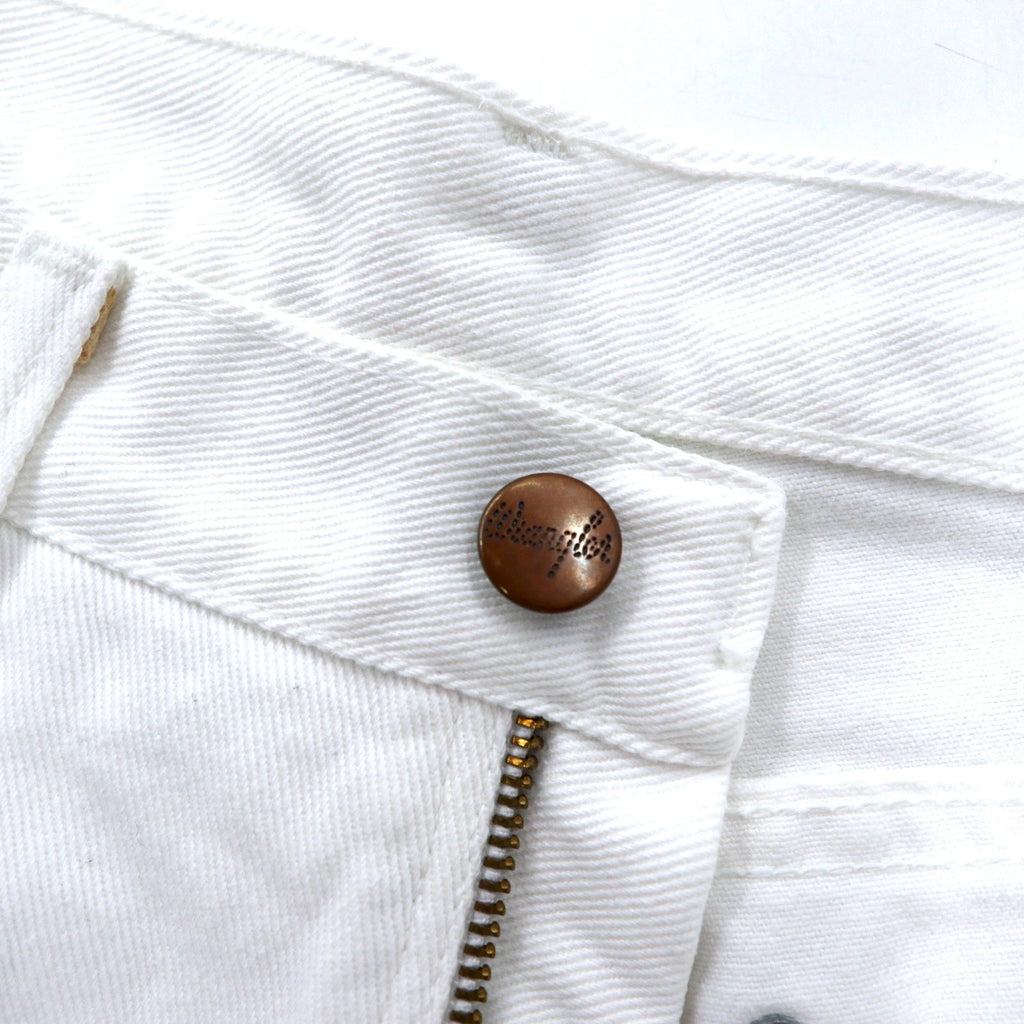 Wrangler anni '90, made in USA, jeans in denim bianco, taglia 28, cotone 13MWZWI
