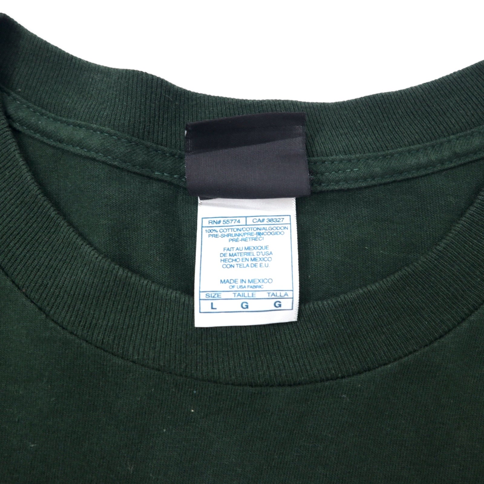 NFL TEAM APPAREL T-shirt a maniche lunghe con stampa Packers, taglia L, verde, cotone, PACKERS, made in Messico