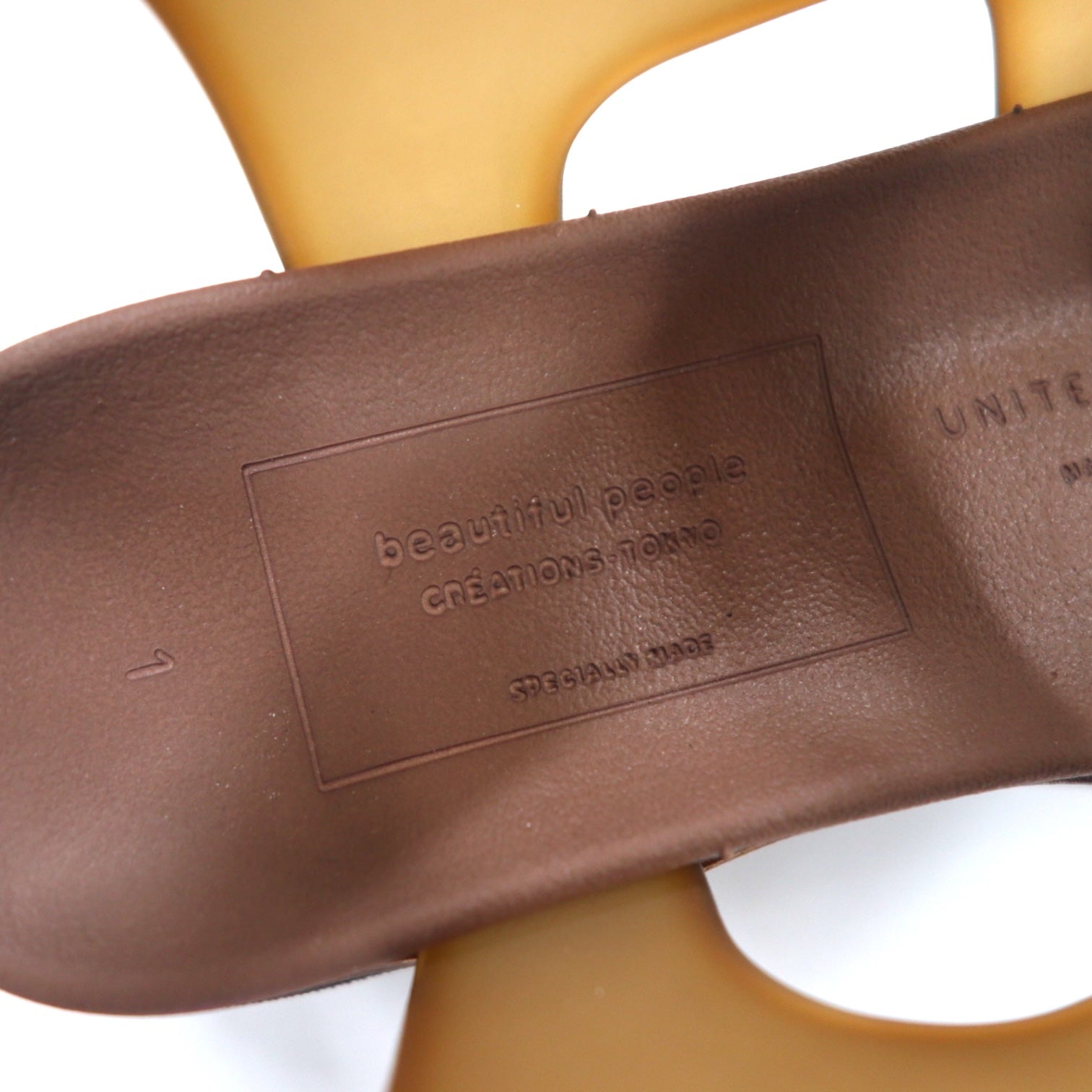 beautiful people × UNITED TOKYO Sandali sportivi con logo a nastro 22-22.5 cm Marrone Fabbricato in Giappone Nuovo con etichette