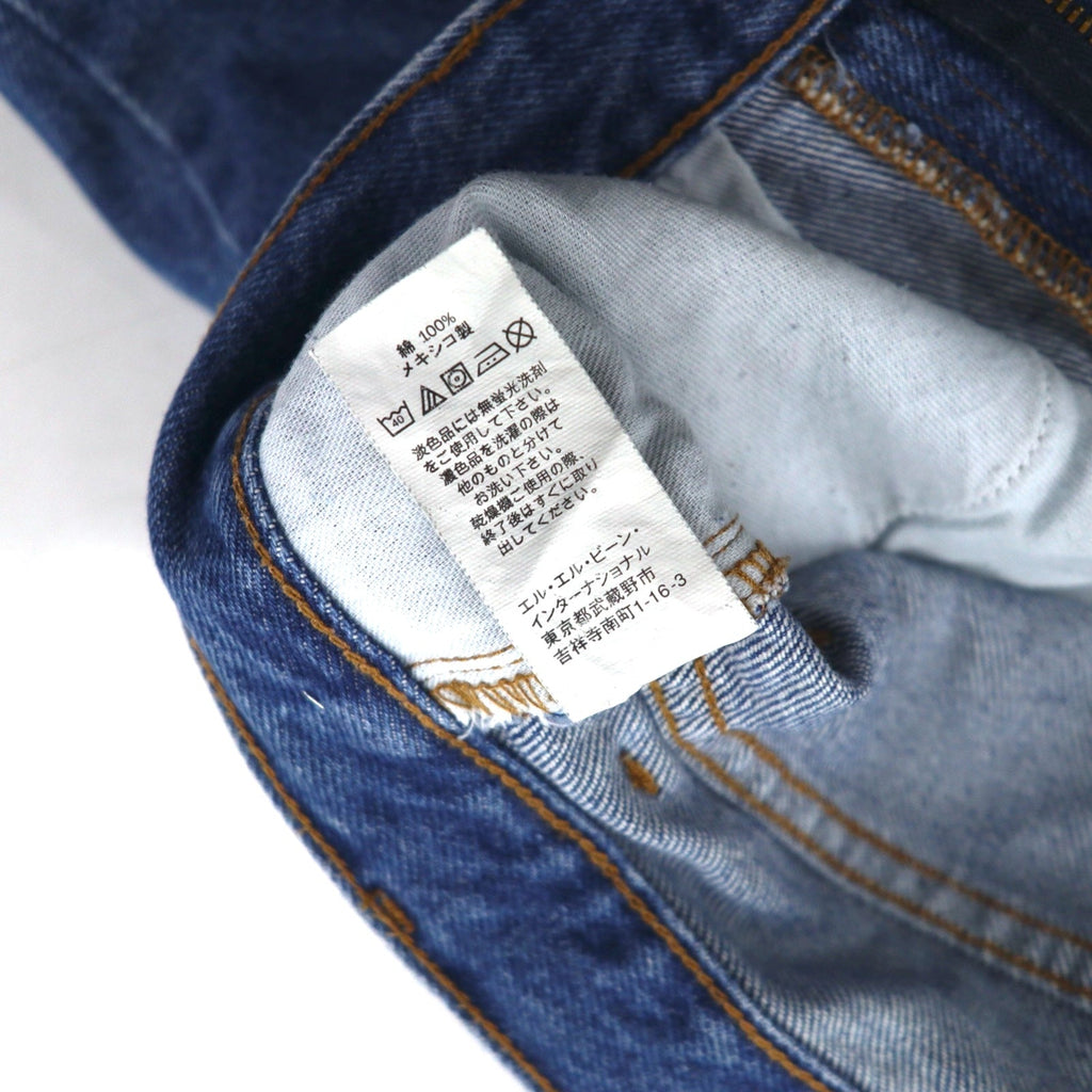 L.L.Bean Pantaloni jeans in denim M indaco blu CLASSIC FIT 220626 Made in Mexico
