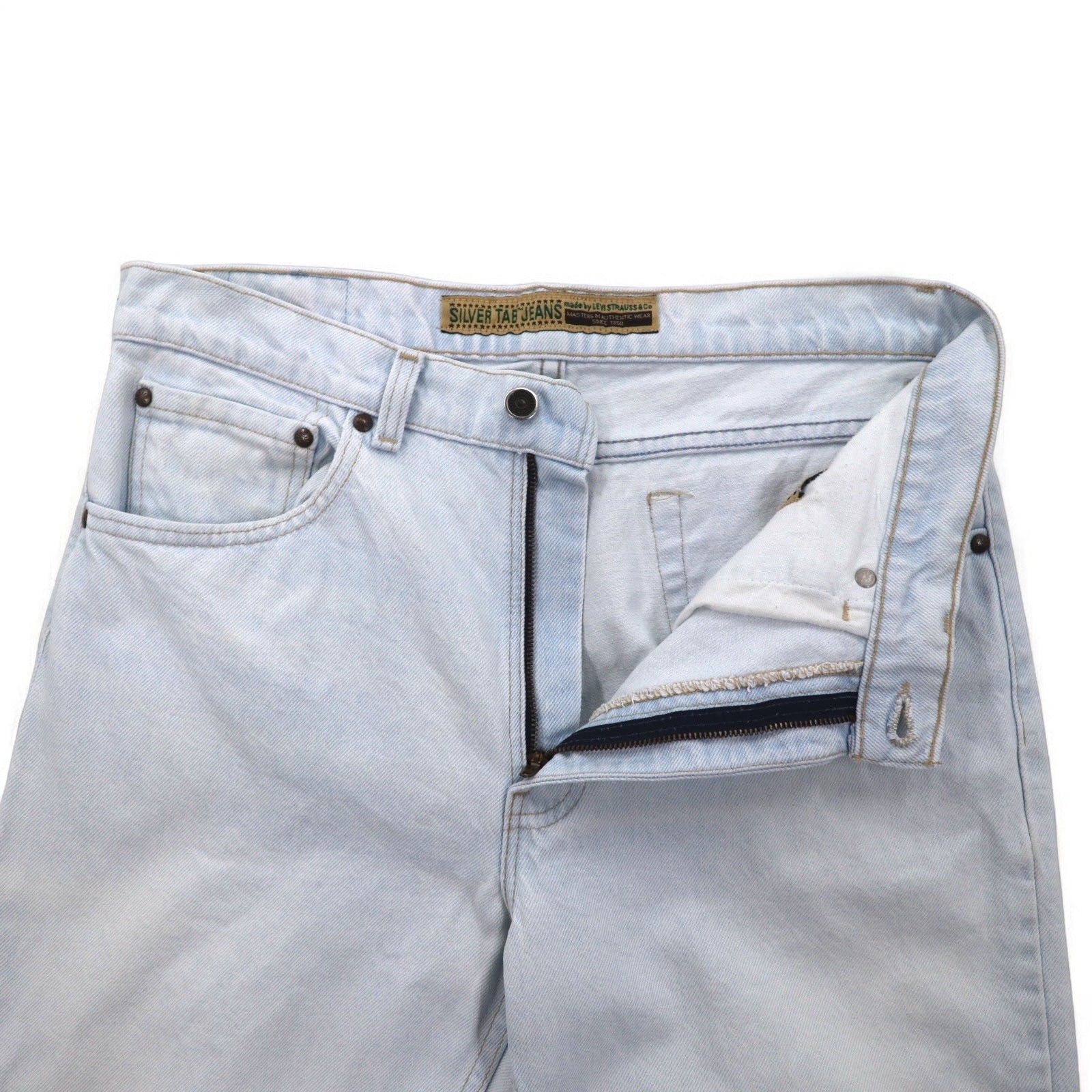 Levi's SILVER TAB anni '90, made in USA, Silver Tab 512, jeans affusolati, taglia M, blu, 40512-0736