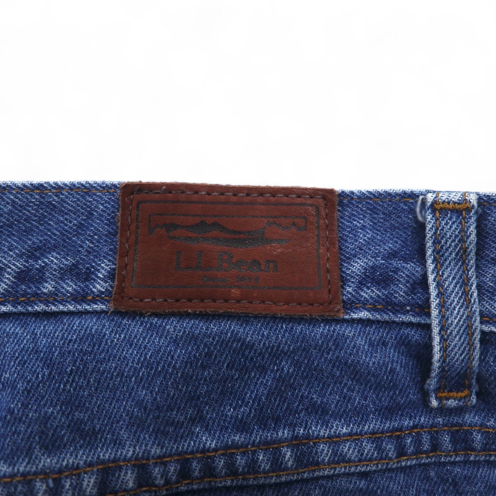 L.L.Bean Pantaloni jeans in denim M indaco blu CLASSIC FIT 220626 Made in Mexico