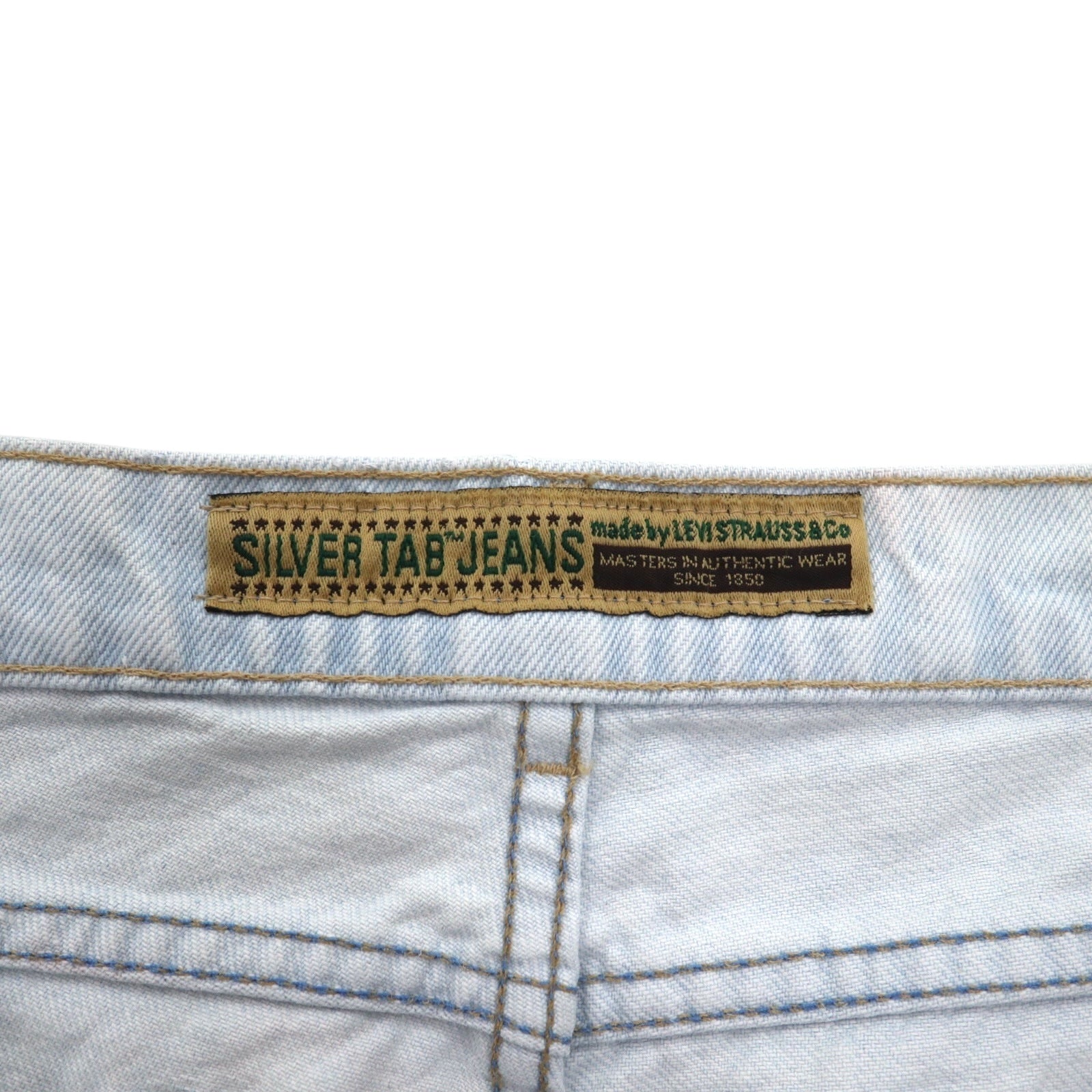 Levi's SILVER TAB anni '90, made in USA, Silver Tab 512, jeans affusolati, taglia M, blu, 40512-0736