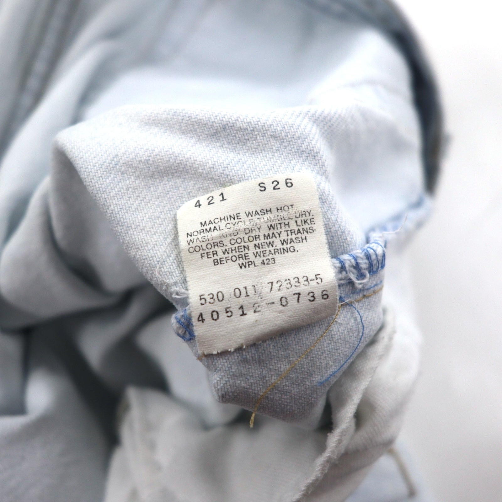 Levi's SILVER TAB anni '90, made in USA, Silver Tab 512, jeans affusolati, taglia M, blu, 40512-0736