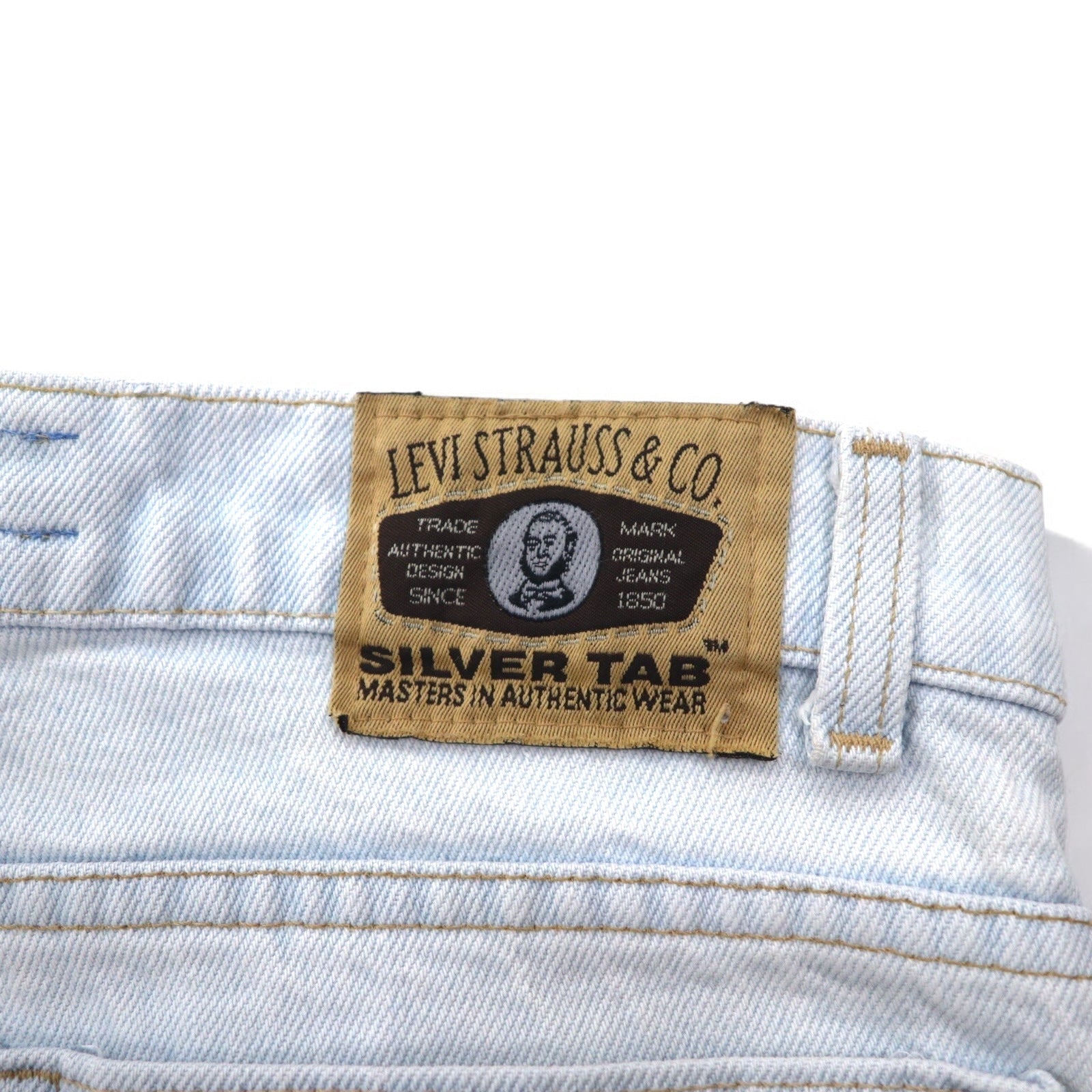 Levi's SILVER TAB anni '90, made in USA, Silver Tab 512, jeans affusolati, taglia M, blu, 40512-0736
