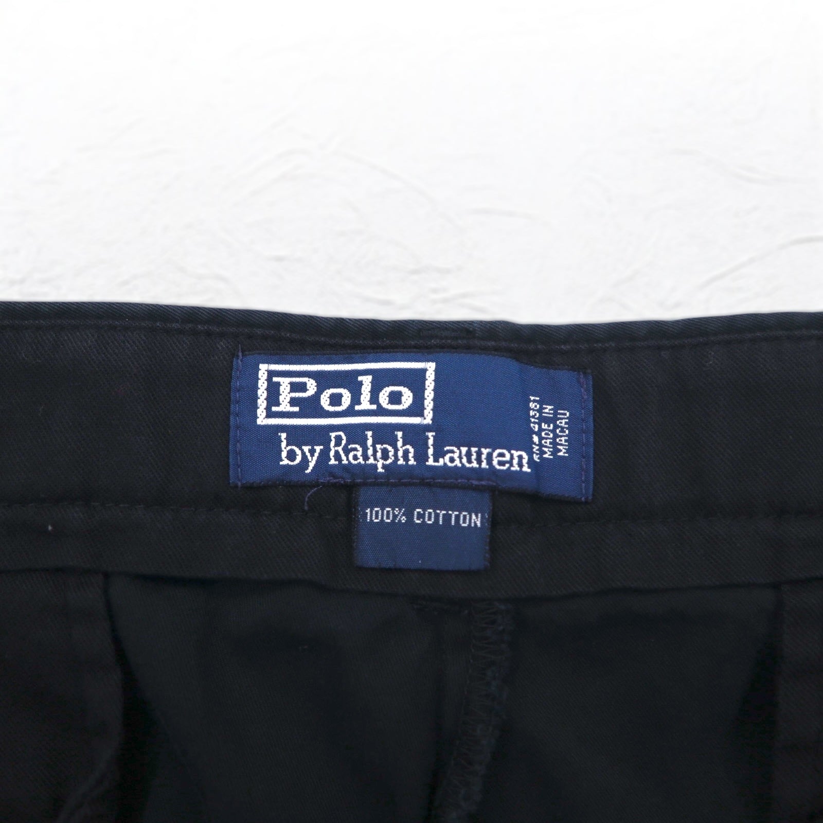 Polo by Ralph Lauren anni '90 Pantaloni chino ampi L Blu scuro Cotone