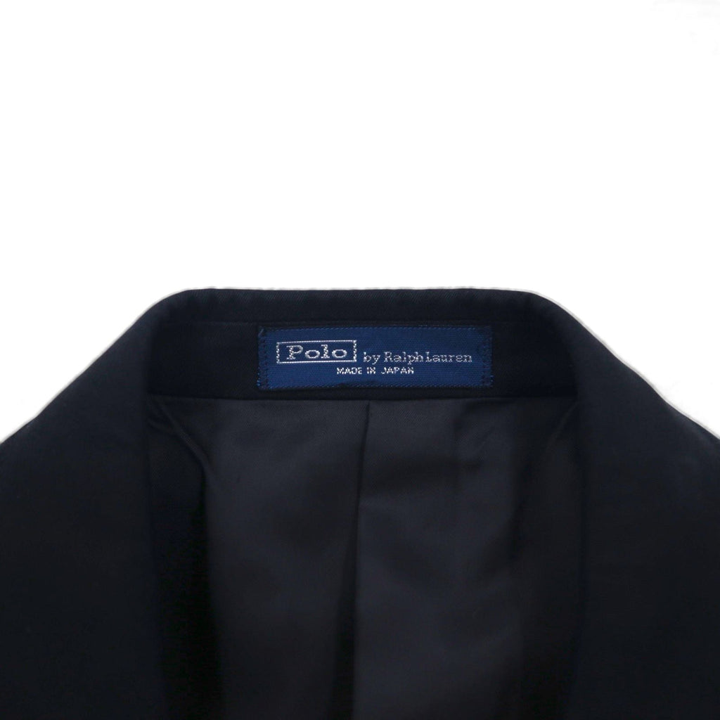 Polo Ralph Lauren 日本製 3B テーラードジャケット S ブラック チンストラップ