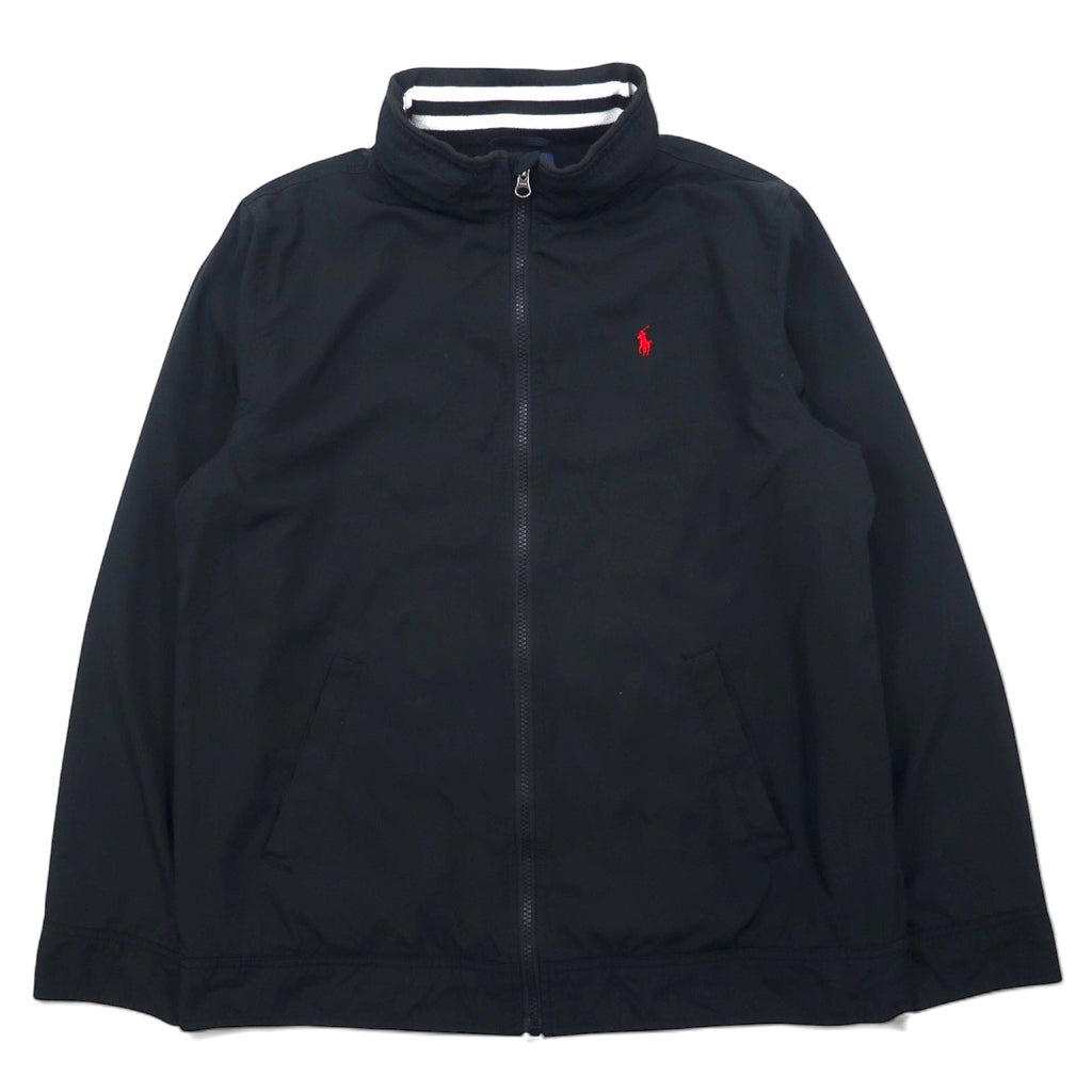 POLO RALPH LAUREN Swingtop Harrington Jacket S Nero Poliestere Cappuccio a scomparsa Ricamo piccolo pony