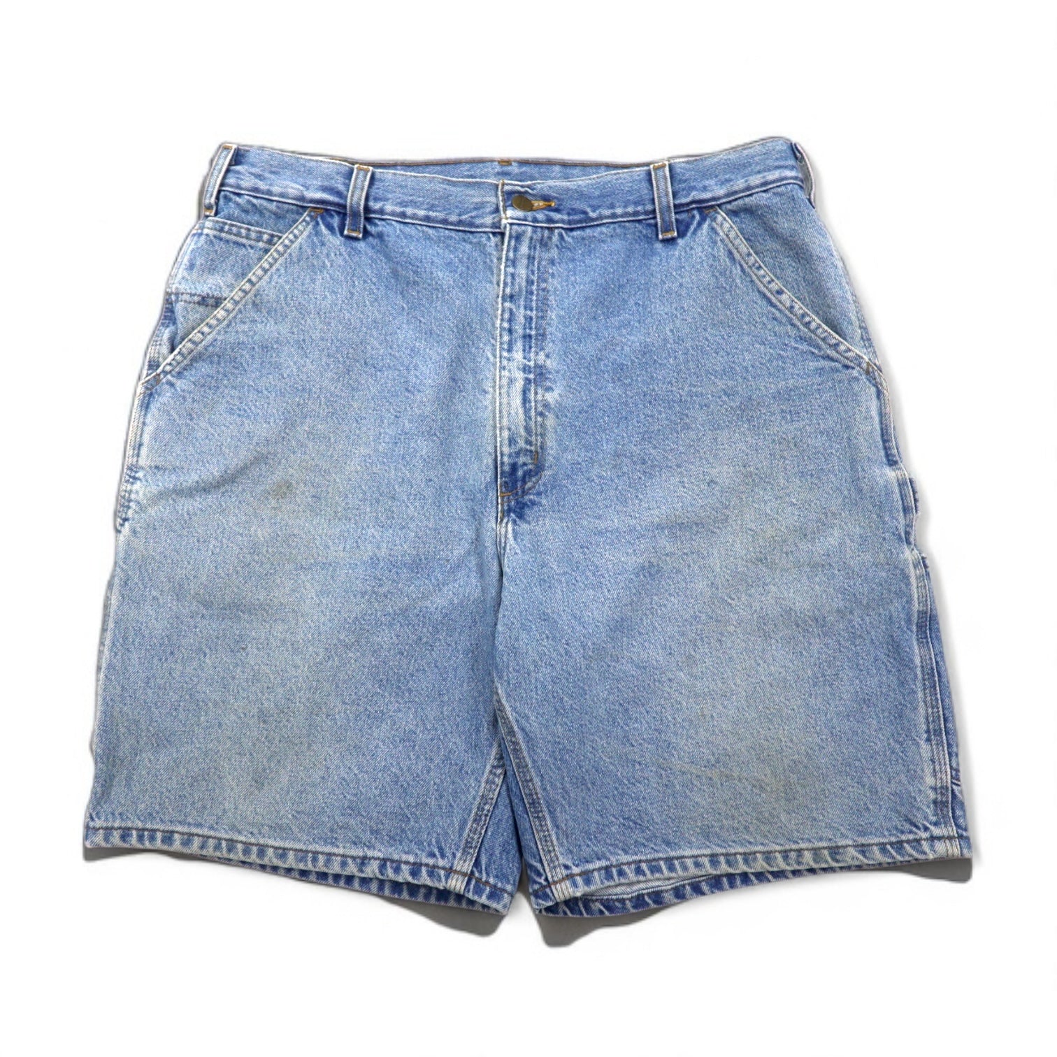 Carhartt Pantaloncini da pittore in denim, pantaloni corti, taglia L, indaco blu B29 STW, made in Messico