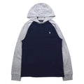 POLO RALPH LAUREN felpa con cappuccio mezza zip XL blu navy piqué PERFORMANCE numerazione small pony