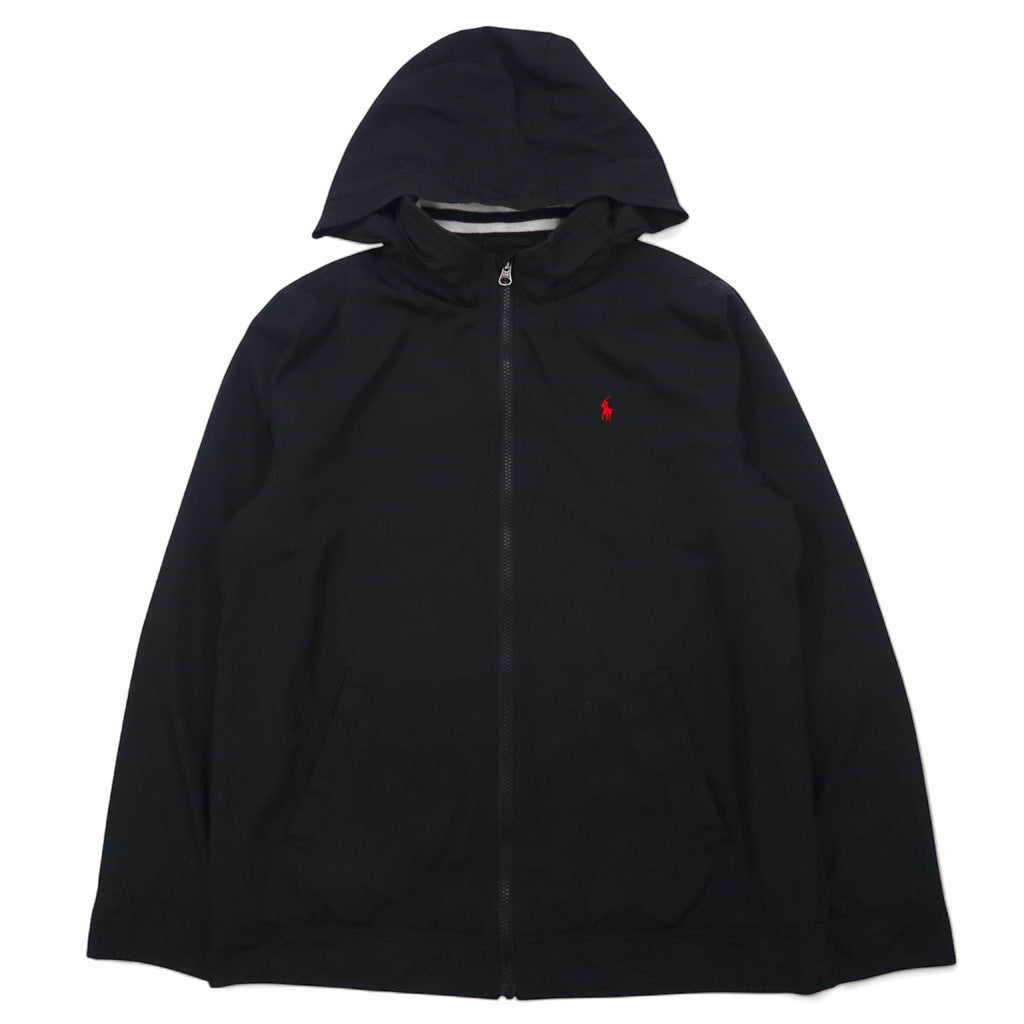 POLO RALPH LAUREN Swingtop Harrington Jacket S Nero Poliestere Cappuccio a scomparsa Ricamo piccolo pony