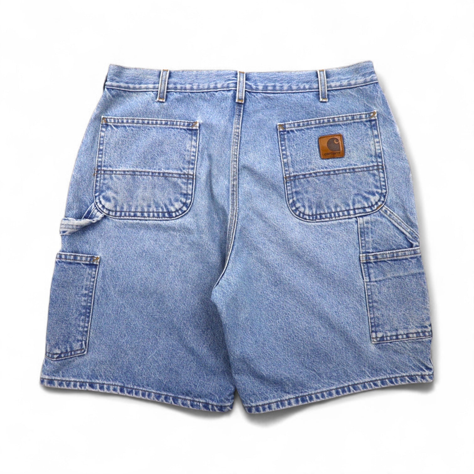 Carhartt Pantaloncini da pittore in denim, pantaloni corti, taglia L, indaco blu B29 STW, made in Messico