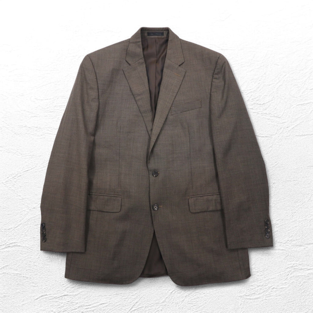 CHAPS 2B Giacca sartoriale completa L Marrone Lana