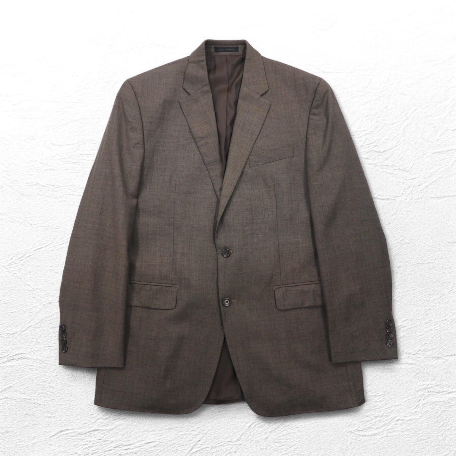 CHAPS 2B Giacca sartoriale completa L Marrone Lana