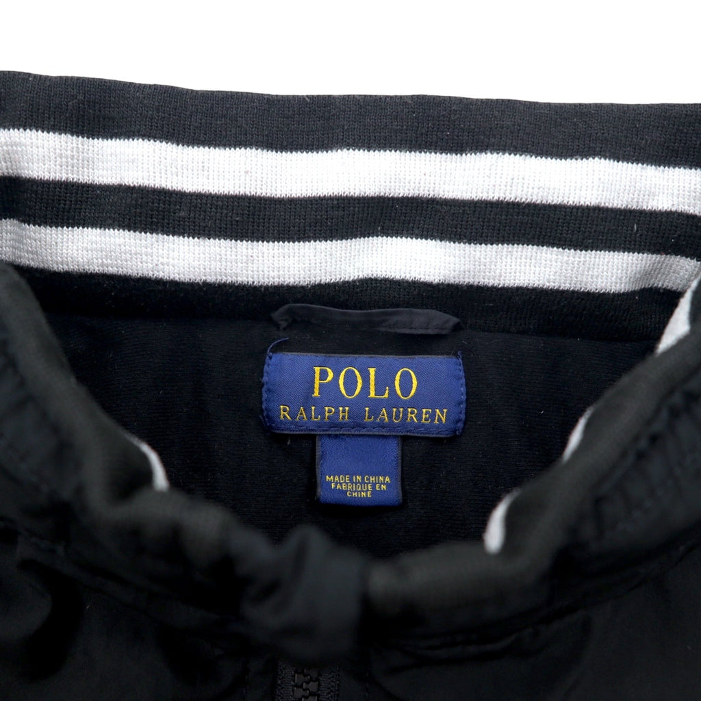 POLO RALPH LAUREN Swingtop Harrington Jacket S Nero Poliestere Cappuccio a scomparsa Ricamo piccolo pony