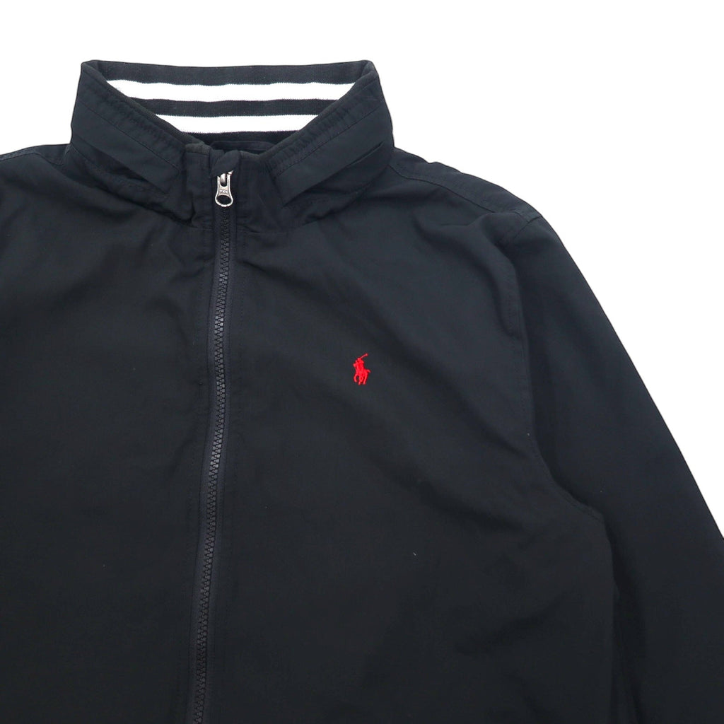 POLO RALPH LAUREN Swingtop Harrington Jacket S Nero Poliestere Cappuccio a scomparsa Ricamo piccolo pony